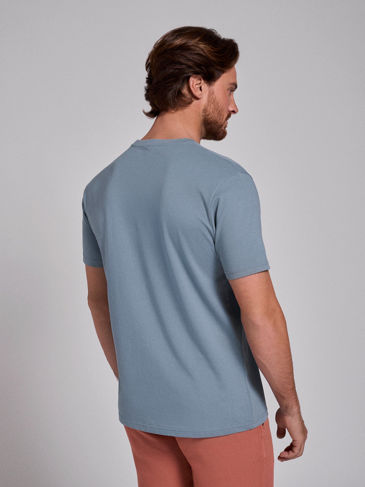 CAMISETA ALGODÓN VERDE MANGA CORTA REGULAR FIT MR. AZUL