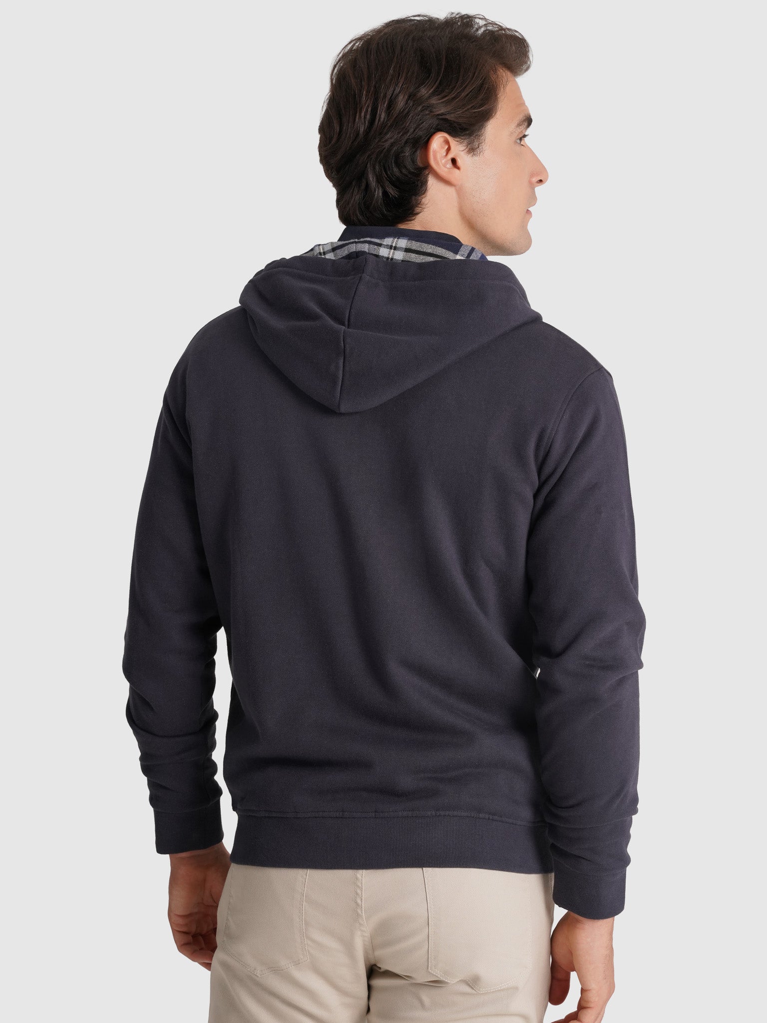 SUDADERA DE ALGODÓN AZUL MANGA LARGA REGULAR FIT MR. AZUL
