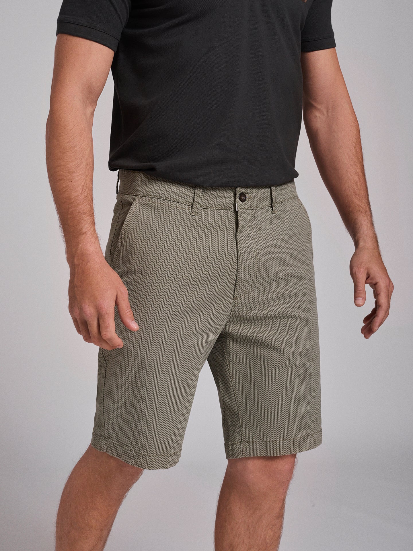 BERMUDA ALGODÃO VERDES REGULAR FIT MR. BLUE