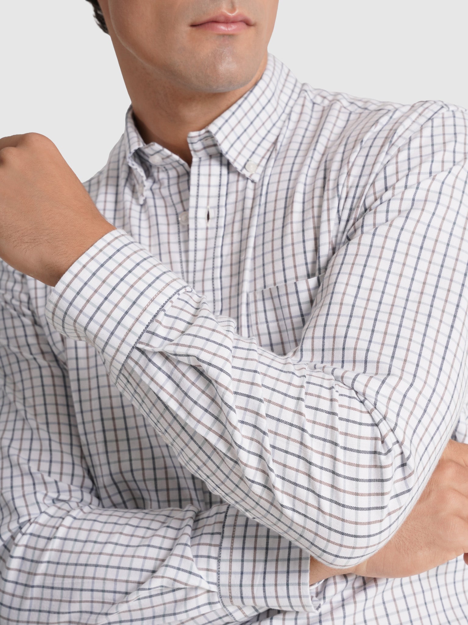 CAMISA ALGODÓN AZUL MANGA LARGA REGULAR FIT MR. AZUL