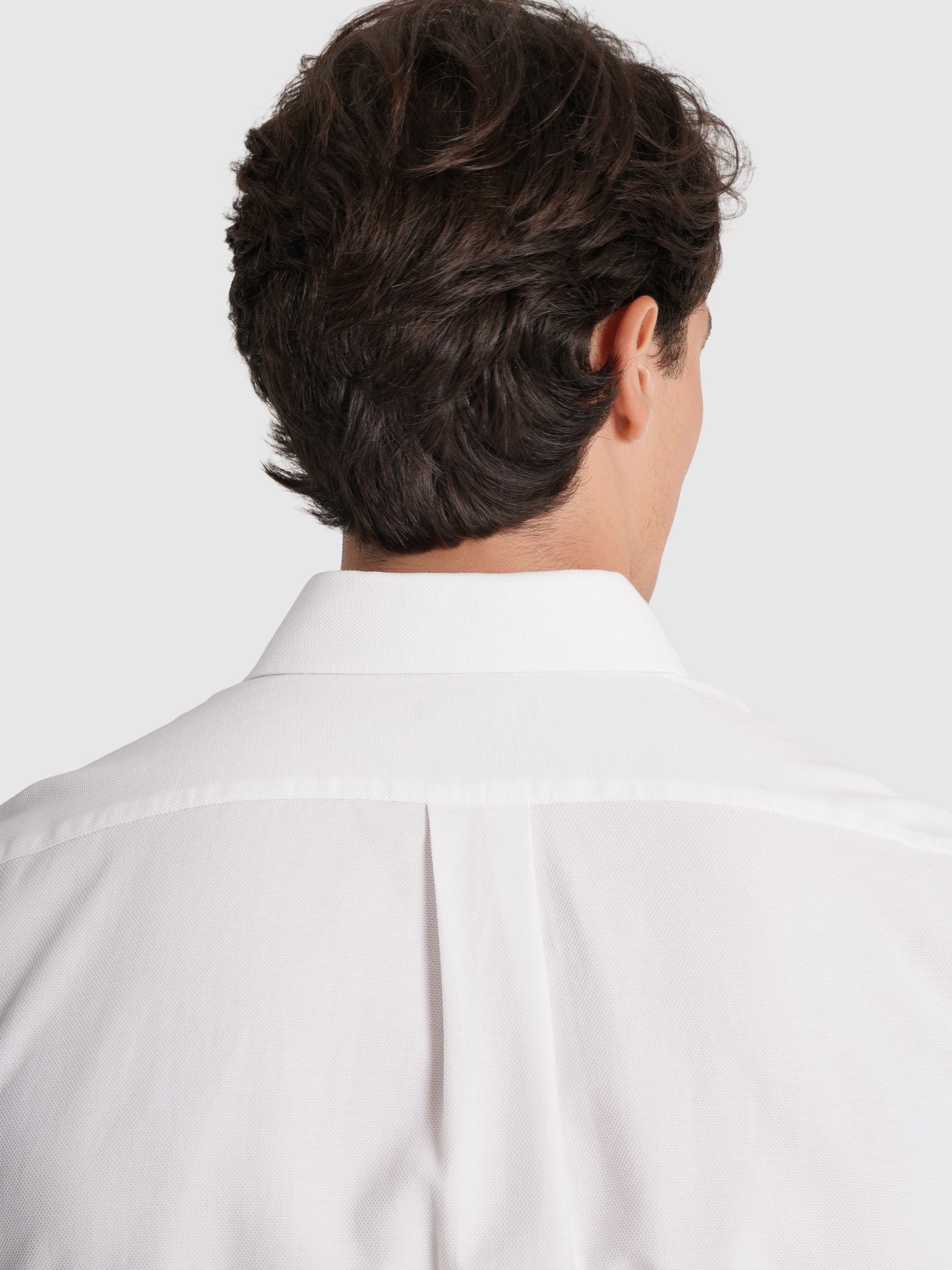 WHITE COTTON SHIRT LONG SLEEVE REGULAR FIT MR. BLUE