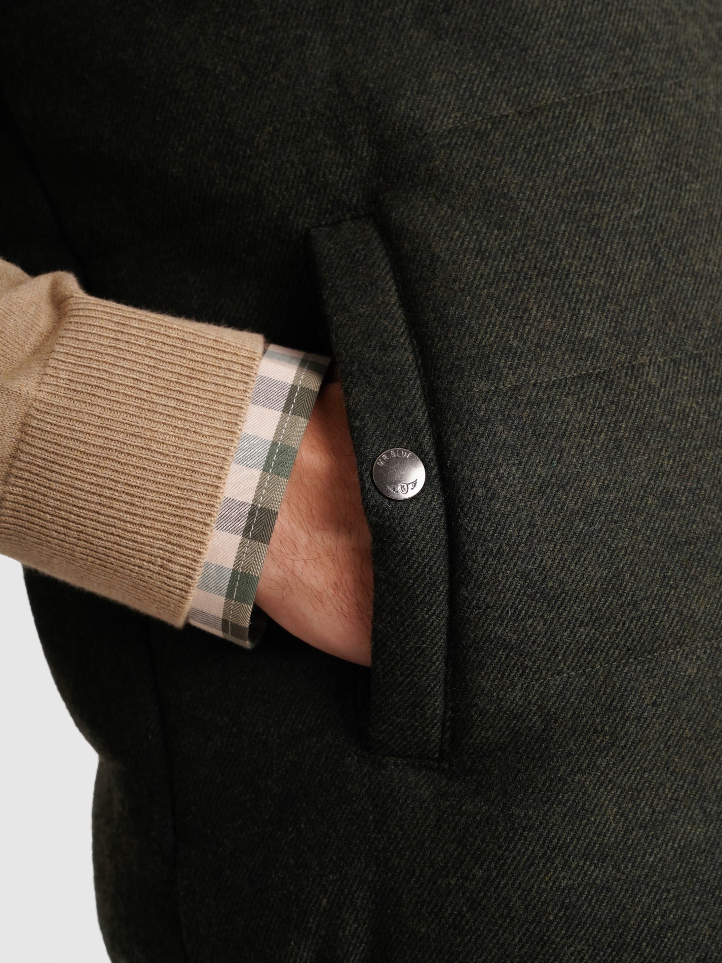 CHAQUETA VERDE REGULAR FIT MR. AZUL