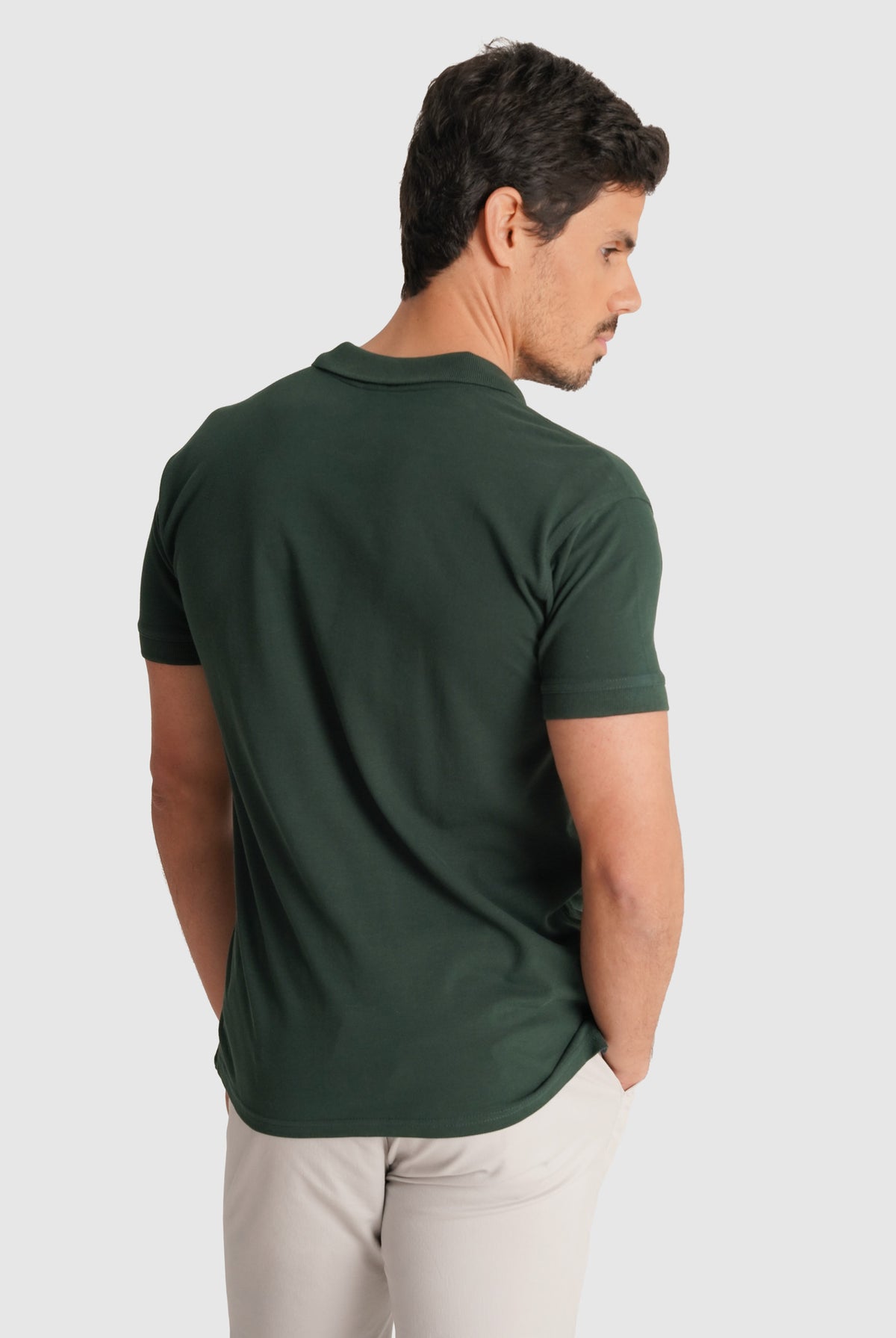 GREEN POLO SHORT SLEEVE REGULAR FIT MR. BLUE