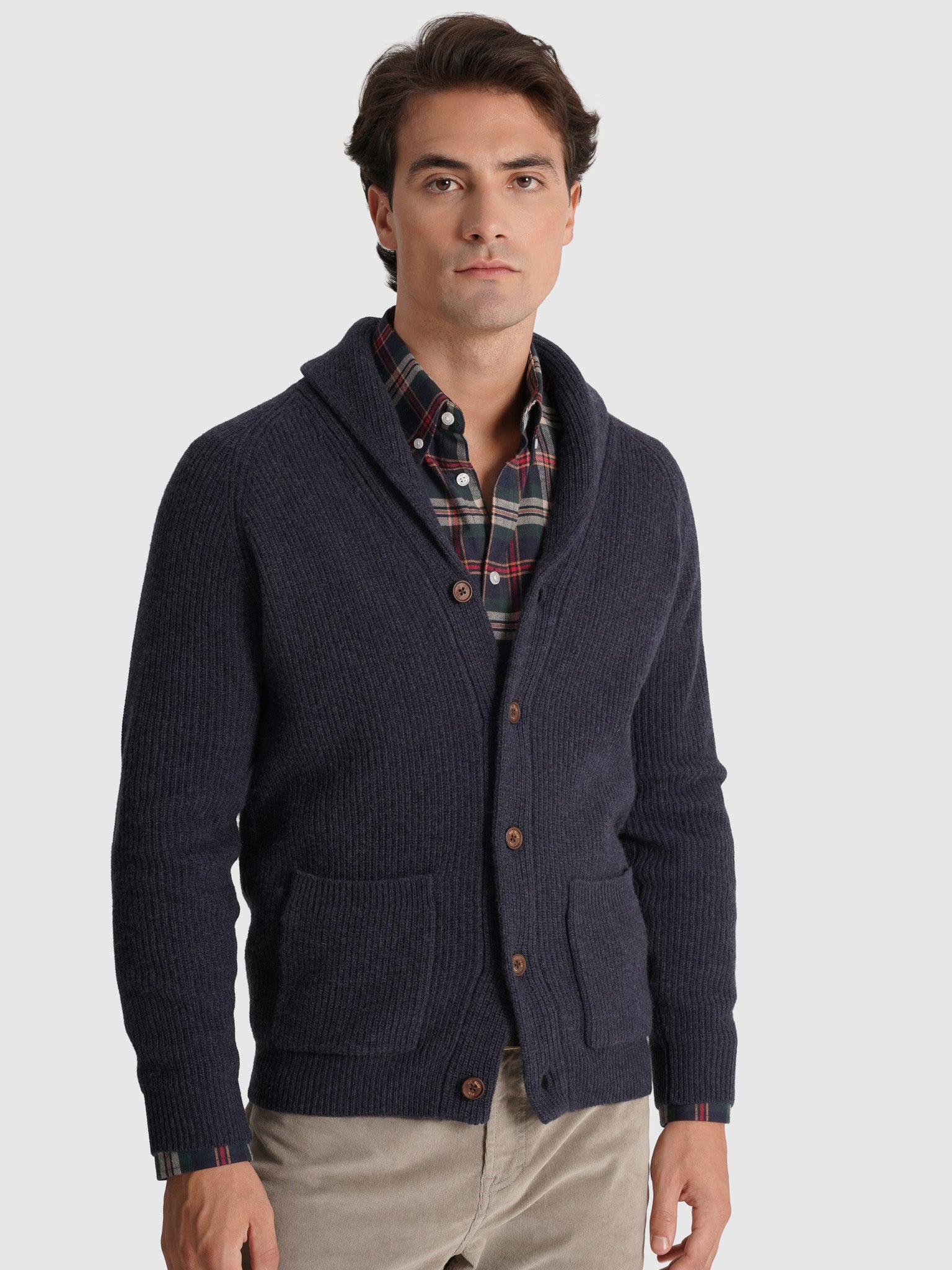 JERSEY DE LANA AZUL MANGA LARGA REGULAR FIT MR. AZUL