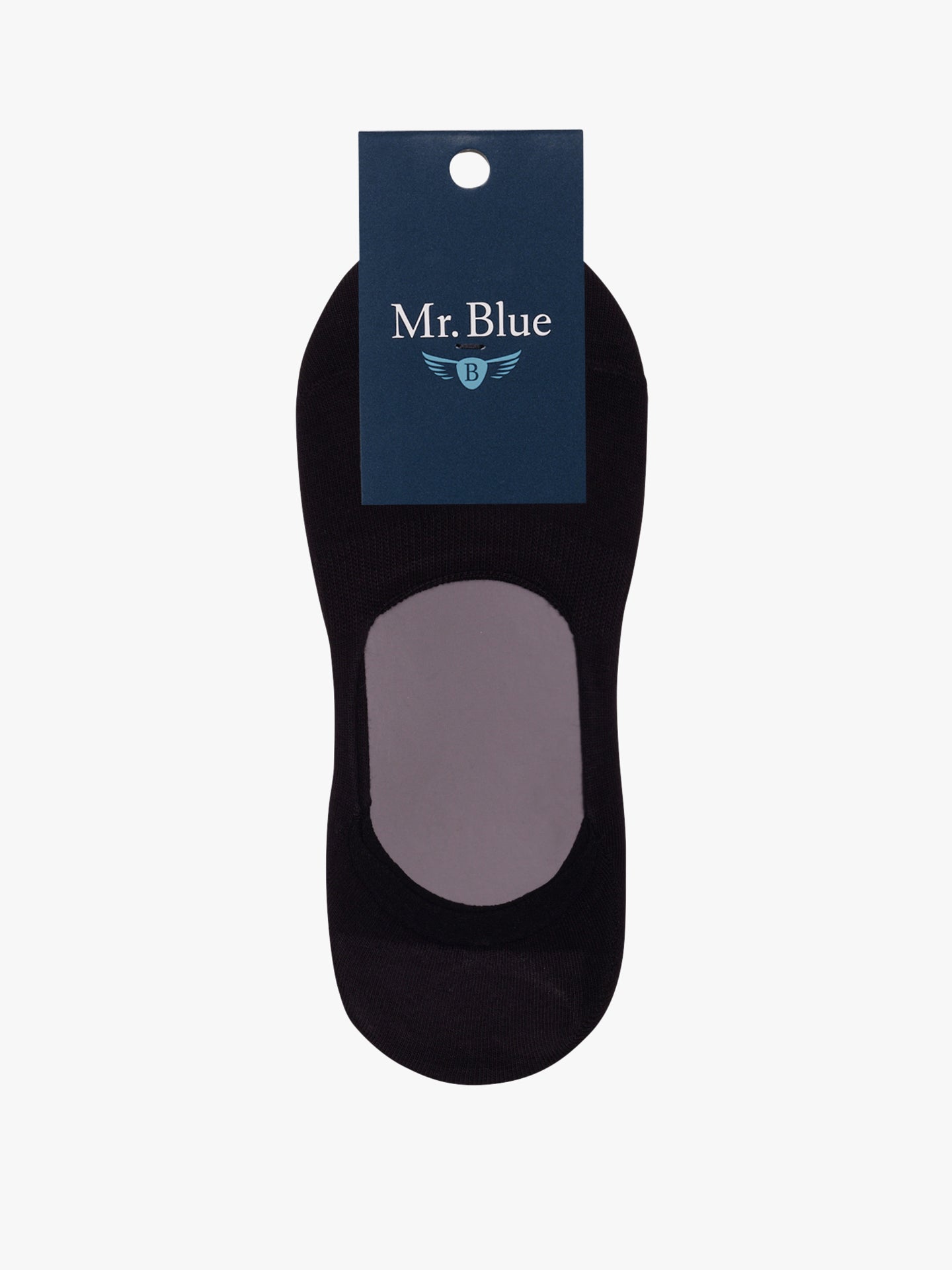 REGULAR FIT MR. BLACK COTTON SOCKS BLUE