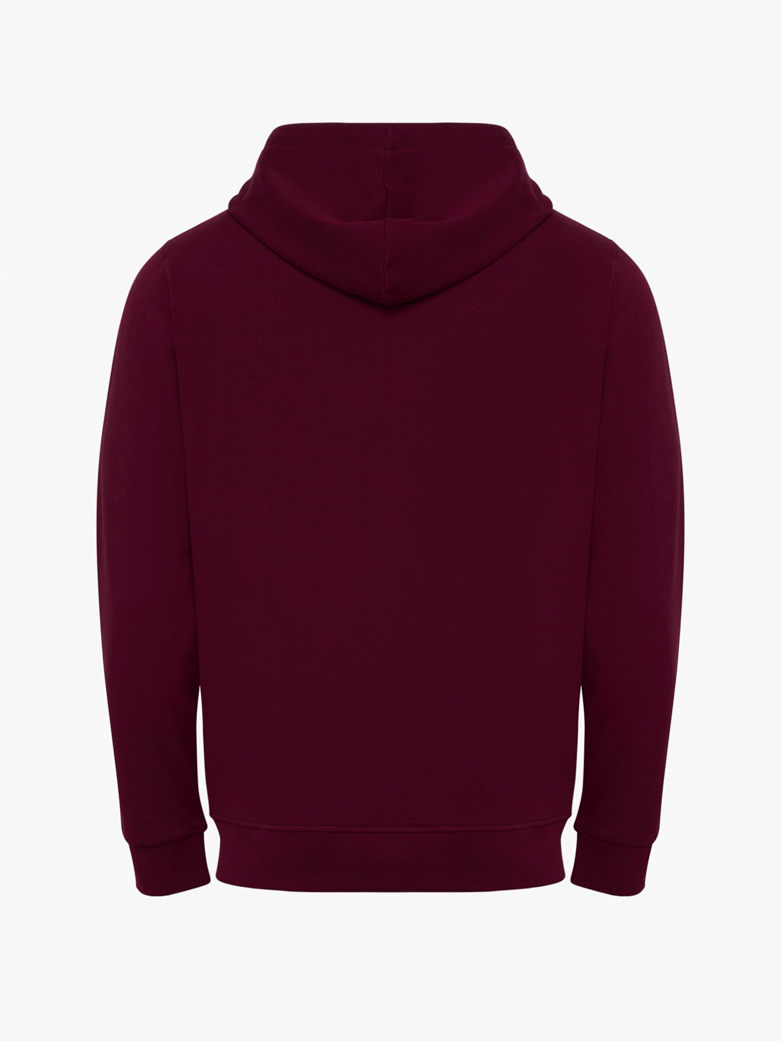 SUDADERA DE ALGODÓN BURDEOS CON CAPUCHA MANGA LARGA REGULAR FIT MR. AZUL