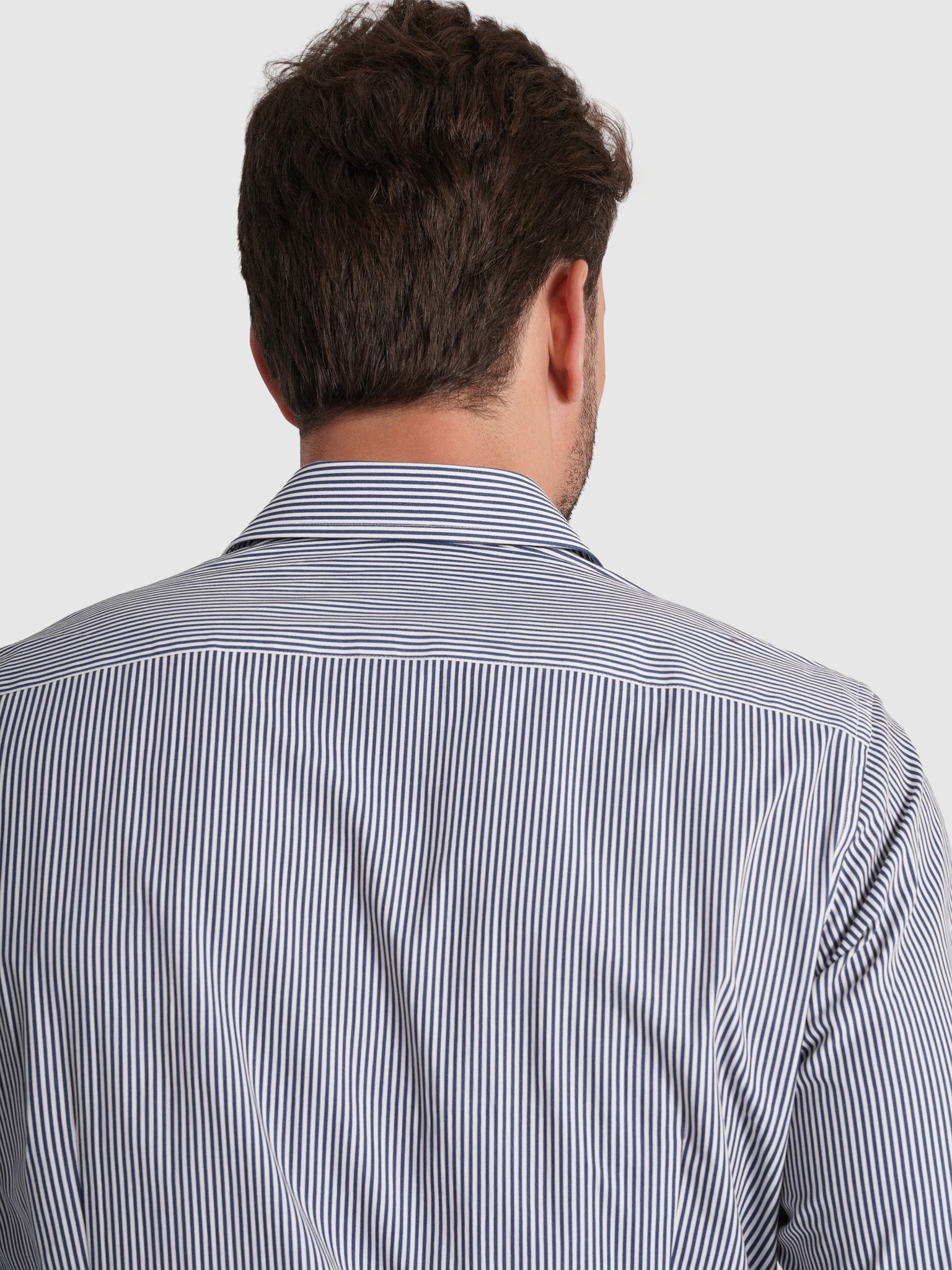 BLUE COTTON SHIRT LONG SLEEVE SLIM FIT MR. BLUE