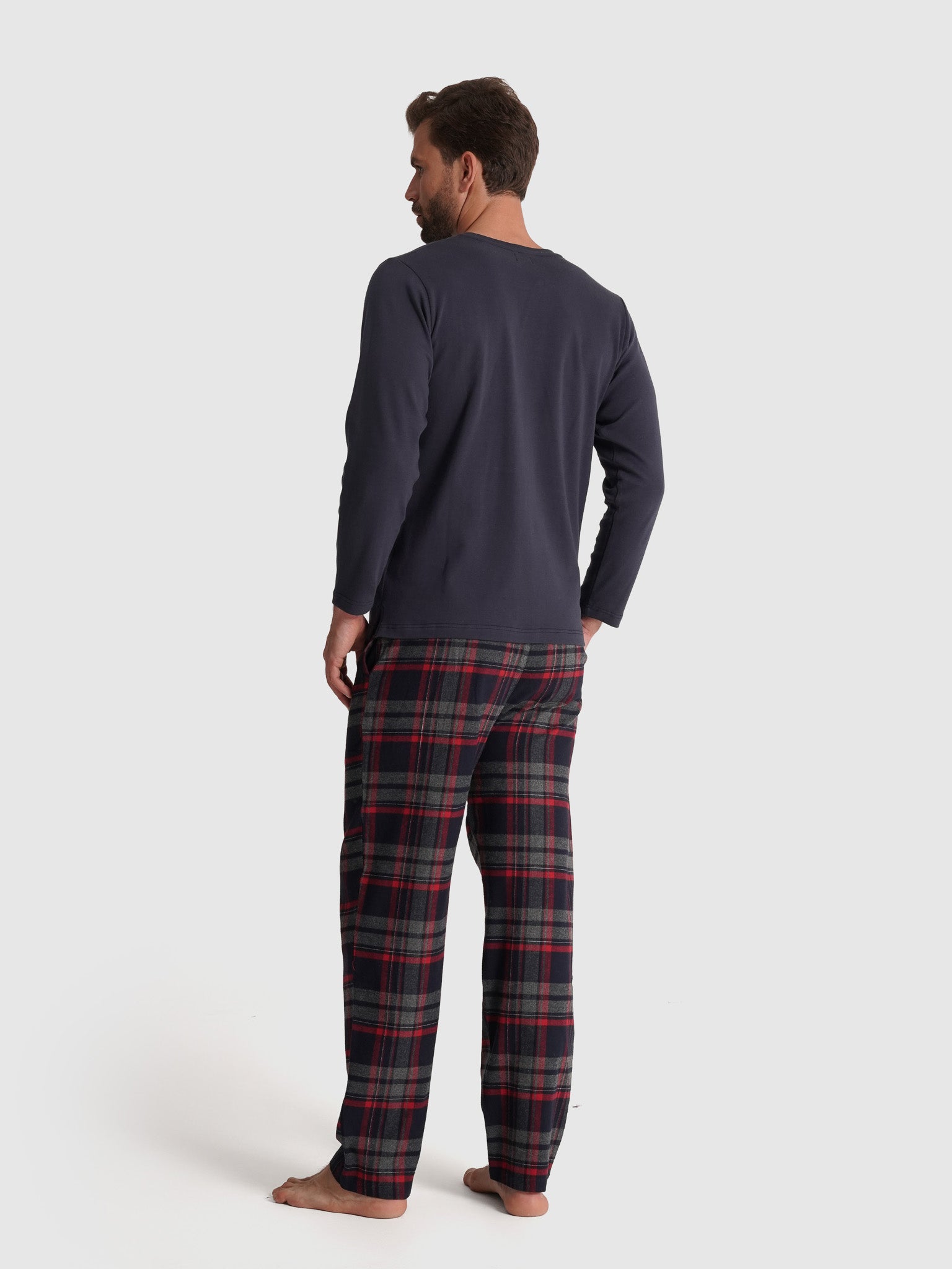 BLUE PAJAMA LONG SLEEVE REGULAR FIT MR. BLUE