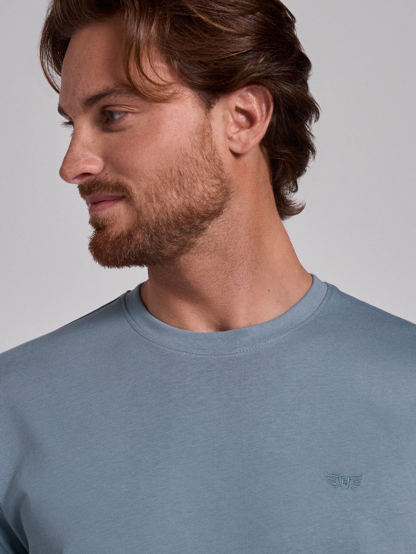 CAMISETA ALGODÓN VERDE MANGA CORTA REGULAR FIT MR. AZUL