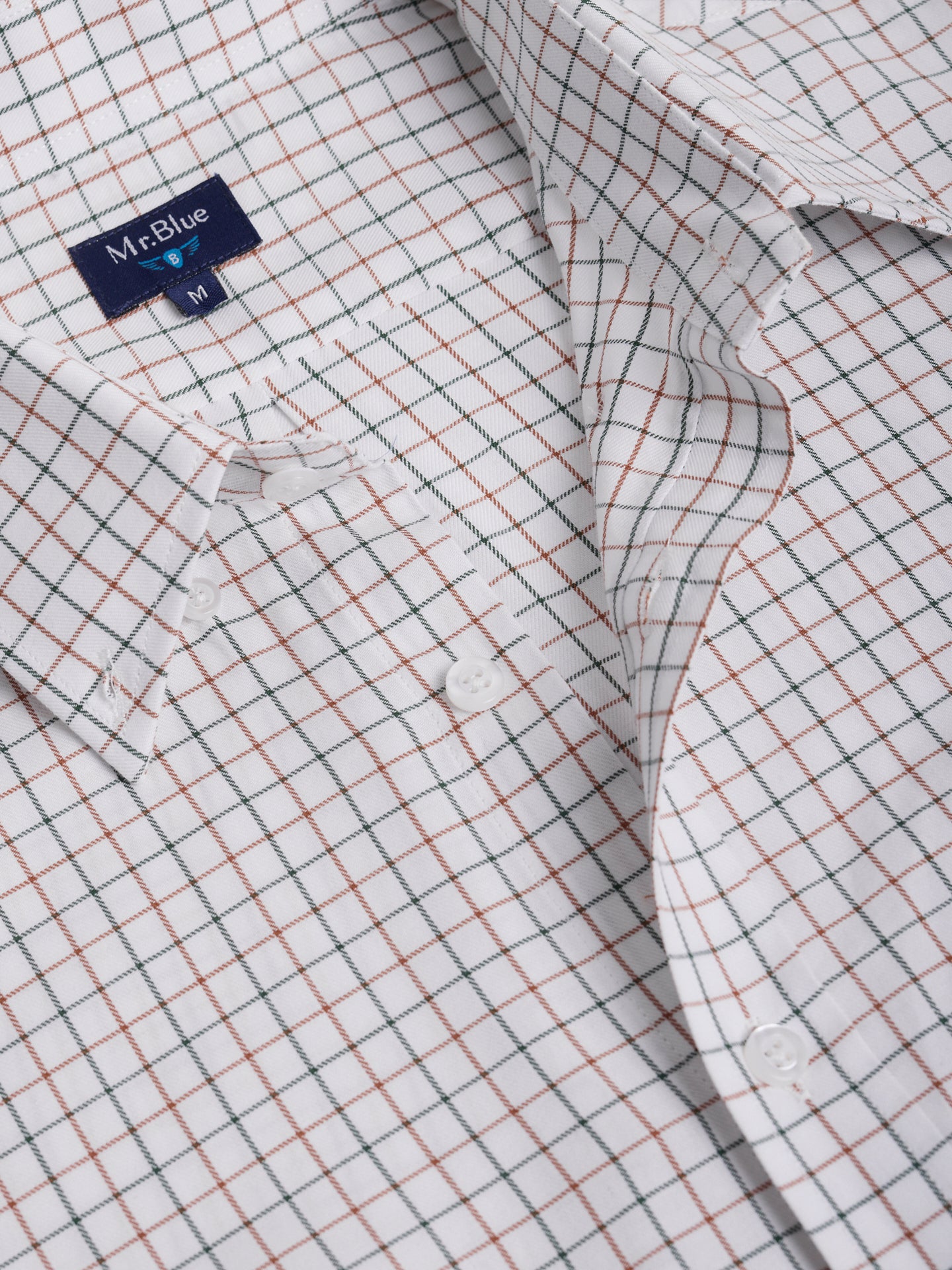 CAMISA ALGODÓN CAMEL MANGA LARGA REGULAR FIT MR. AZUL