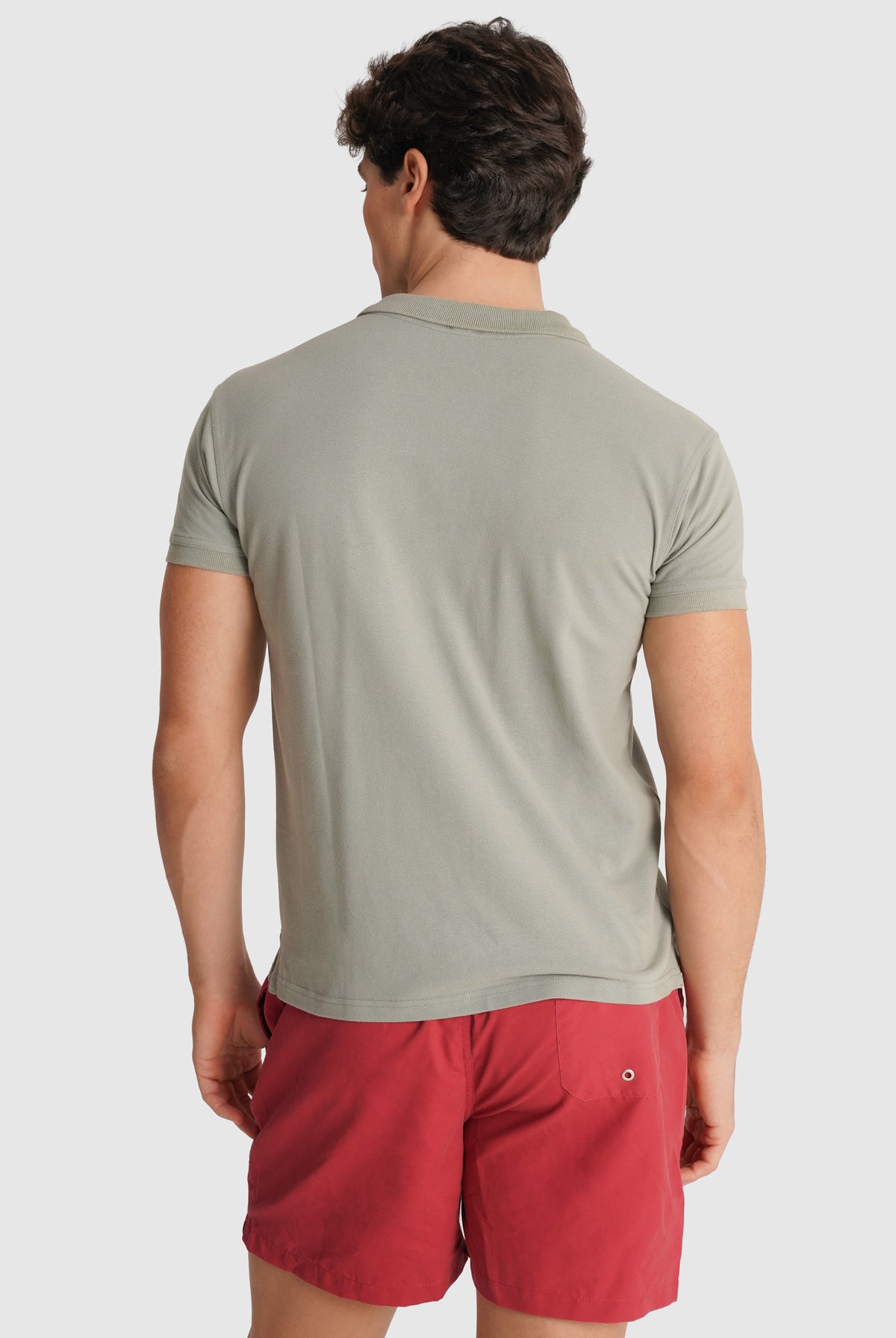 GREEN POLO SHORT SLEEVE REGULAR FIT MR. BLUE