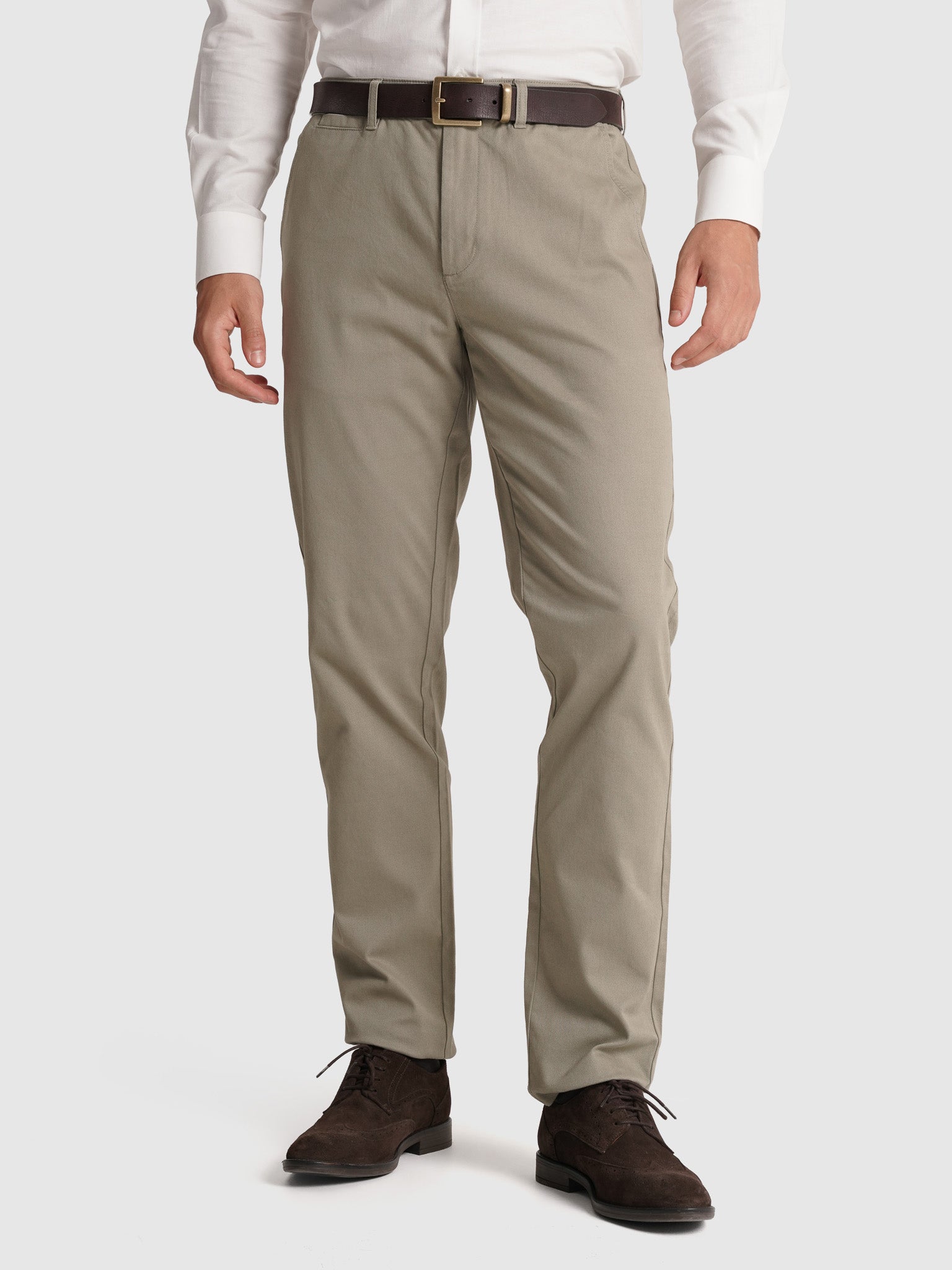 PANTALÓN ALGODÓN VERDE REGULAR FIT MR. AZUL