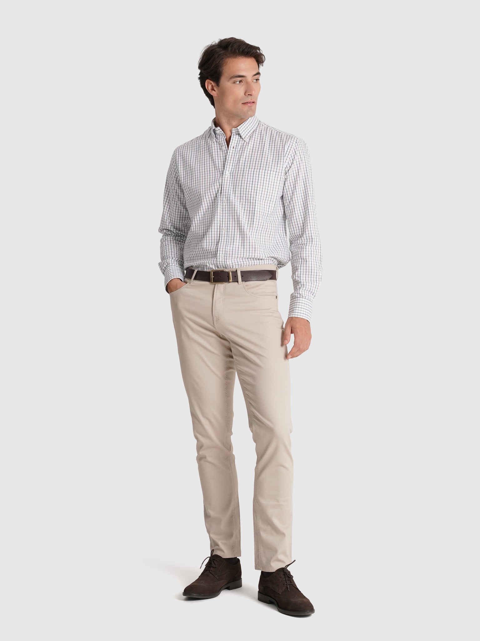 ALGODÓN BEIGE REGULAR FIT MR. AZUL