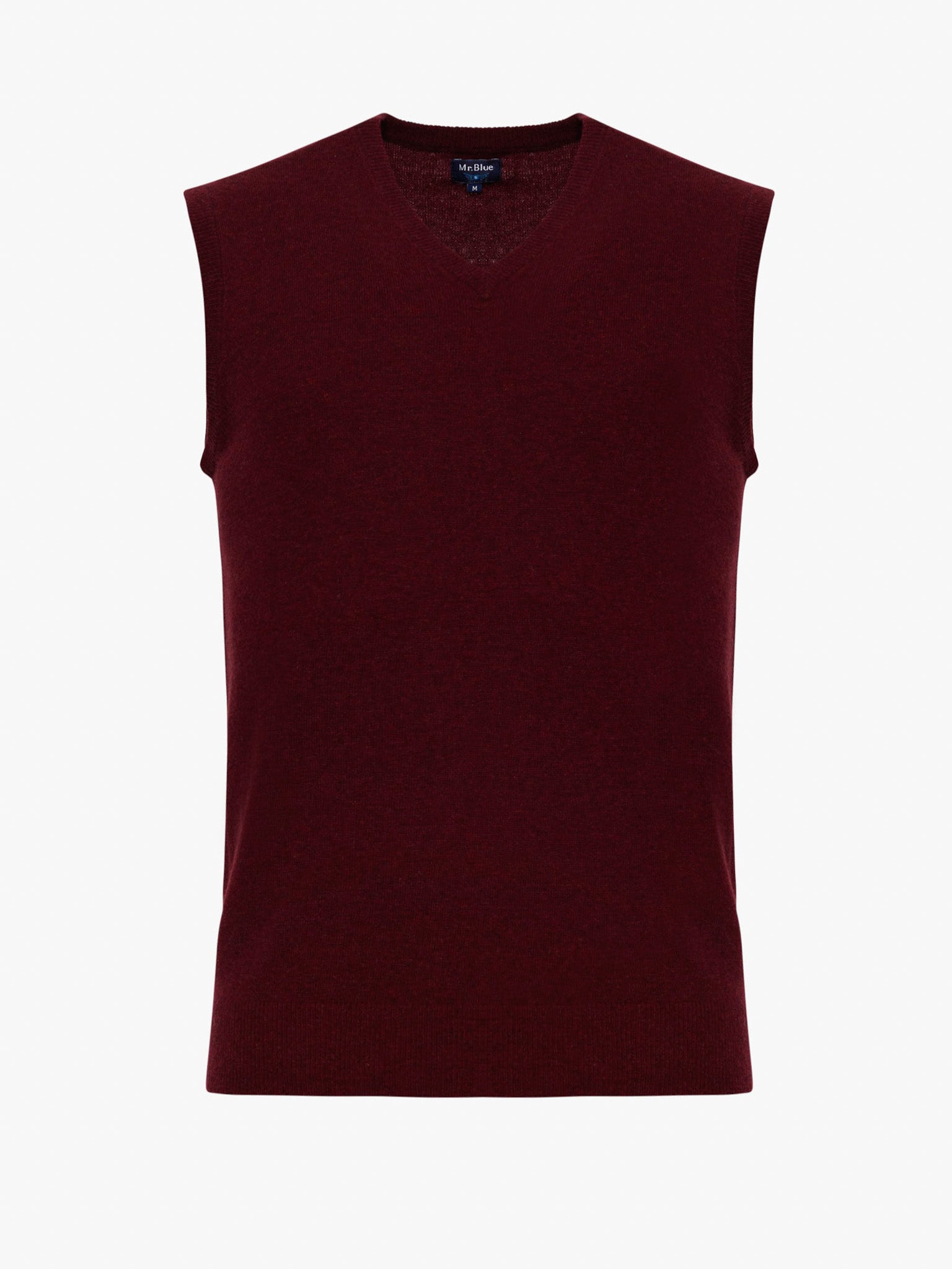 BORDEAUX WOOL PULLOVER SHORT SLEEVE REGULAR FIT MR. BLUE