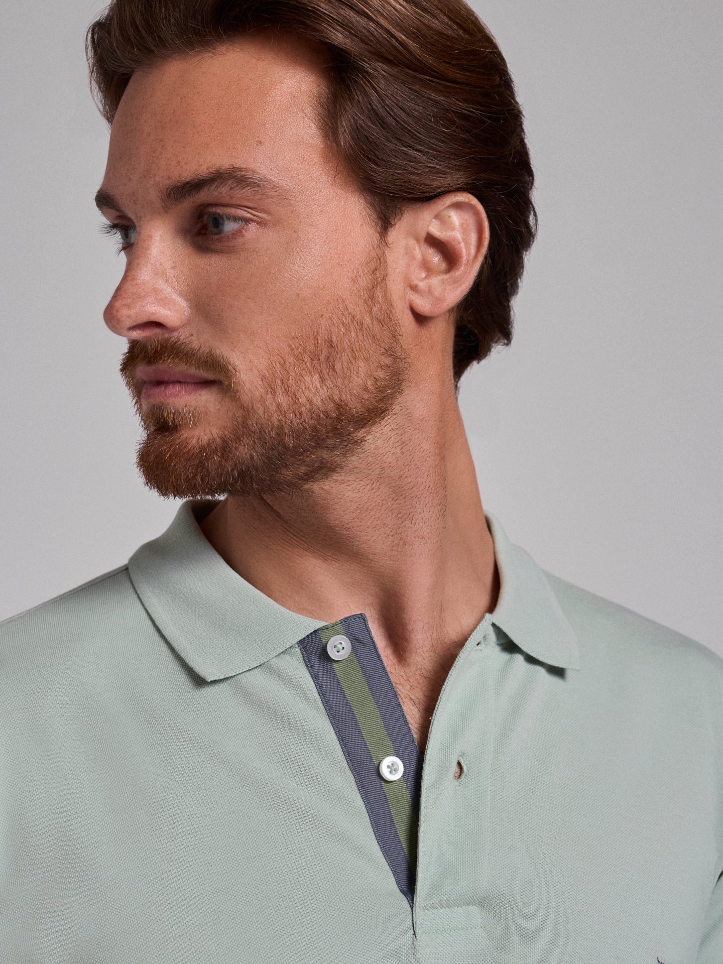 POLO VERDE MANGA CORTA REGULAR FIT MR. AZUL