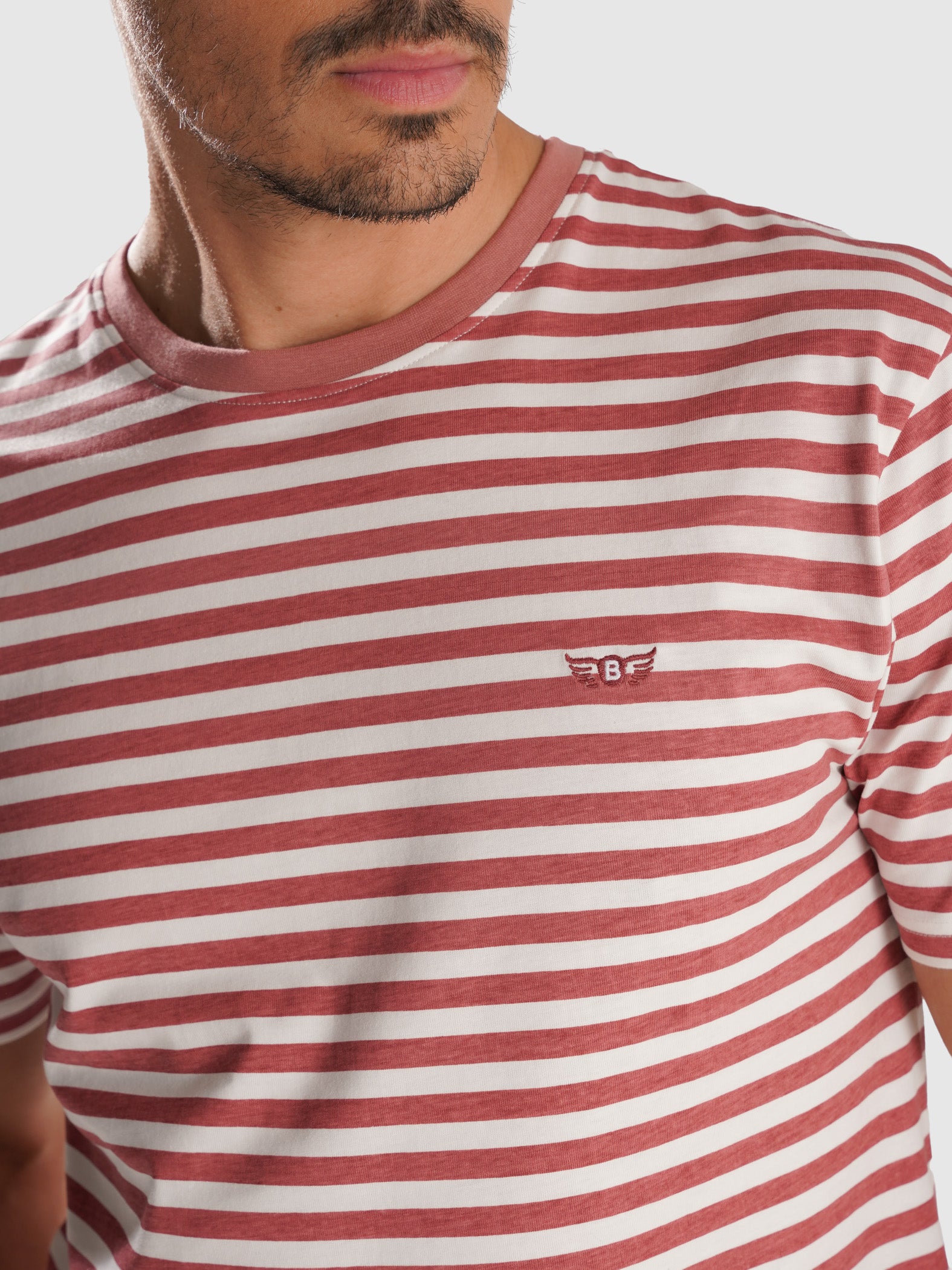 CAMISETA MANGA CORTA ROSA REGULAR FIT MR. AZUL
