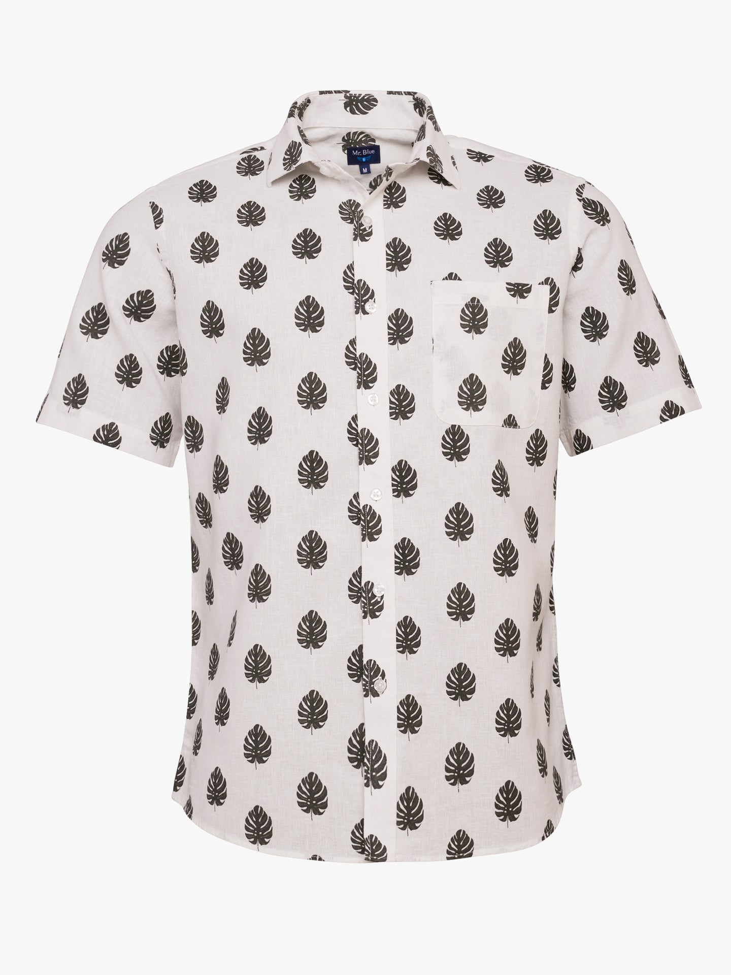 Camisa Regular Fit Lino Gris Mr. Blue