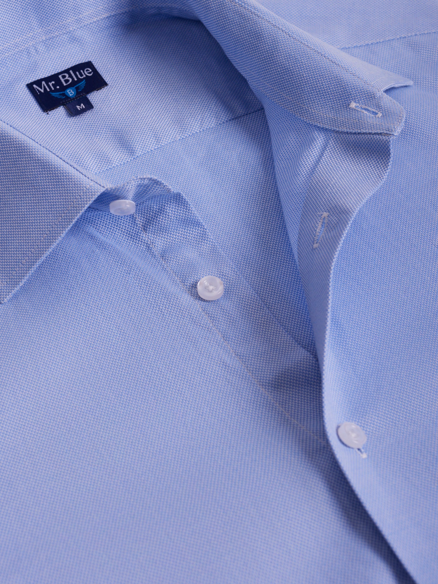 BLUE SLIM FIT MR SHIRT. BLUE