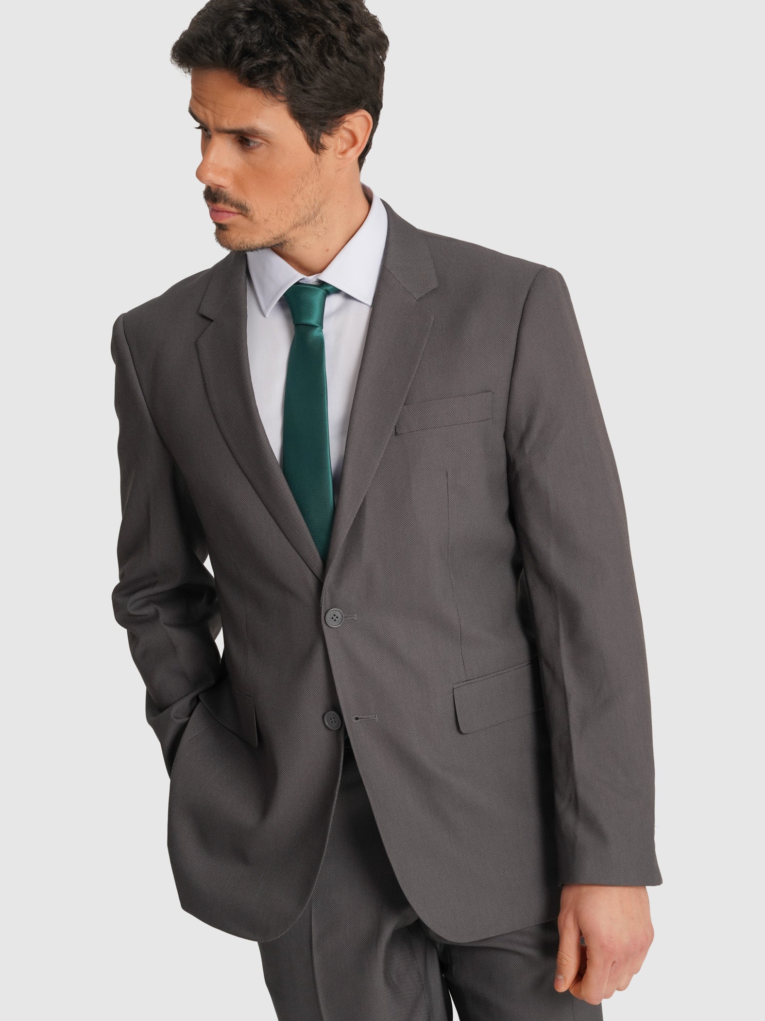 GRAY SUIT LONG SLEEVE REGULAR FIT MR. BLUE