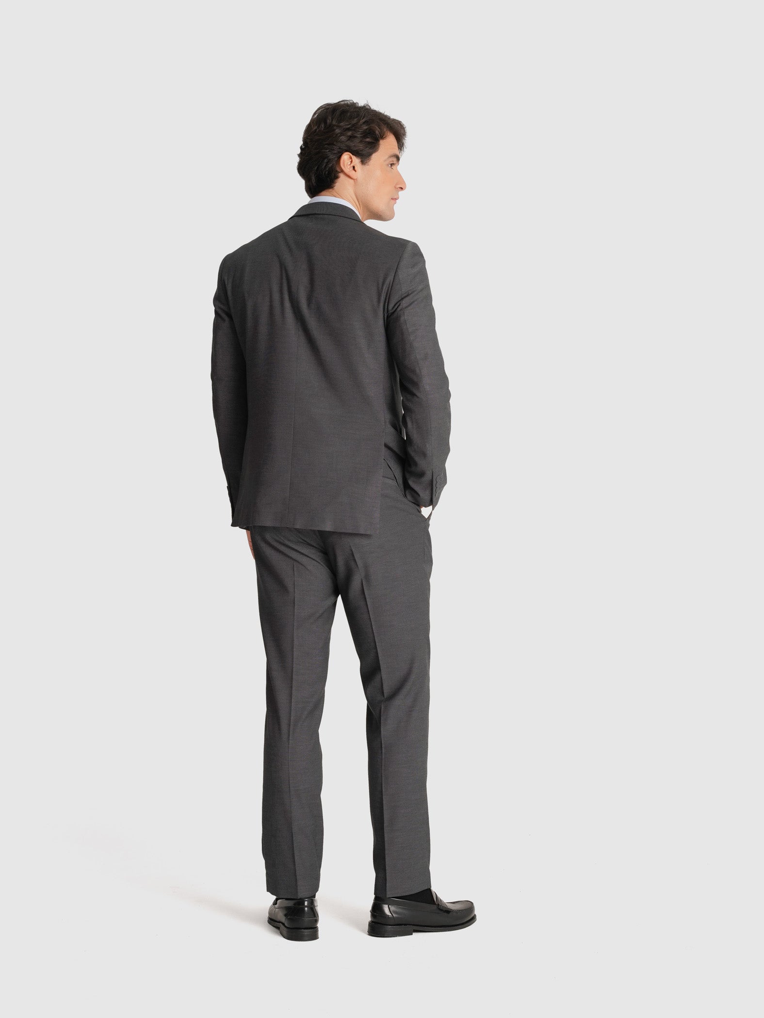 GRAY SUIT LONG SLEEVE REGULAR FIT MR. BLUE