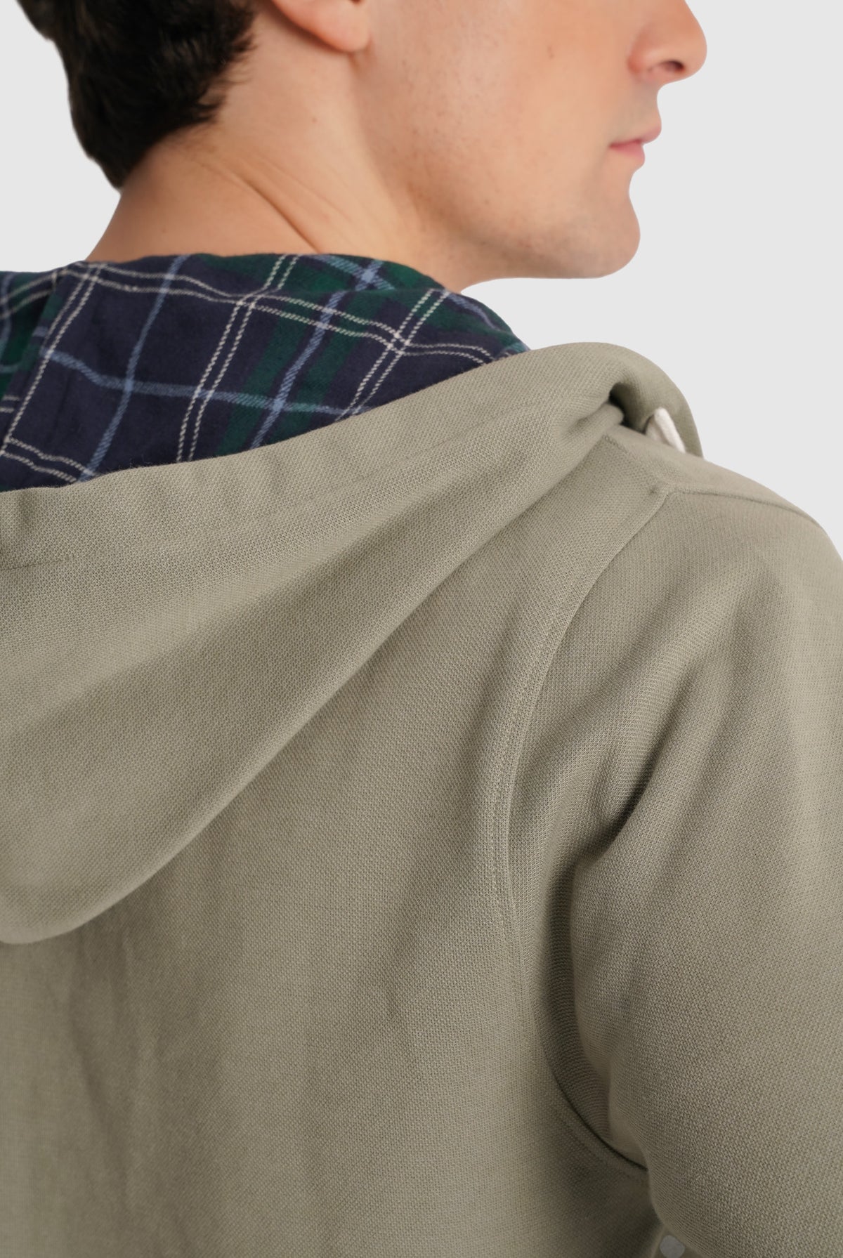 REGULAR FIT GREEN HOODIE MR. BLUE