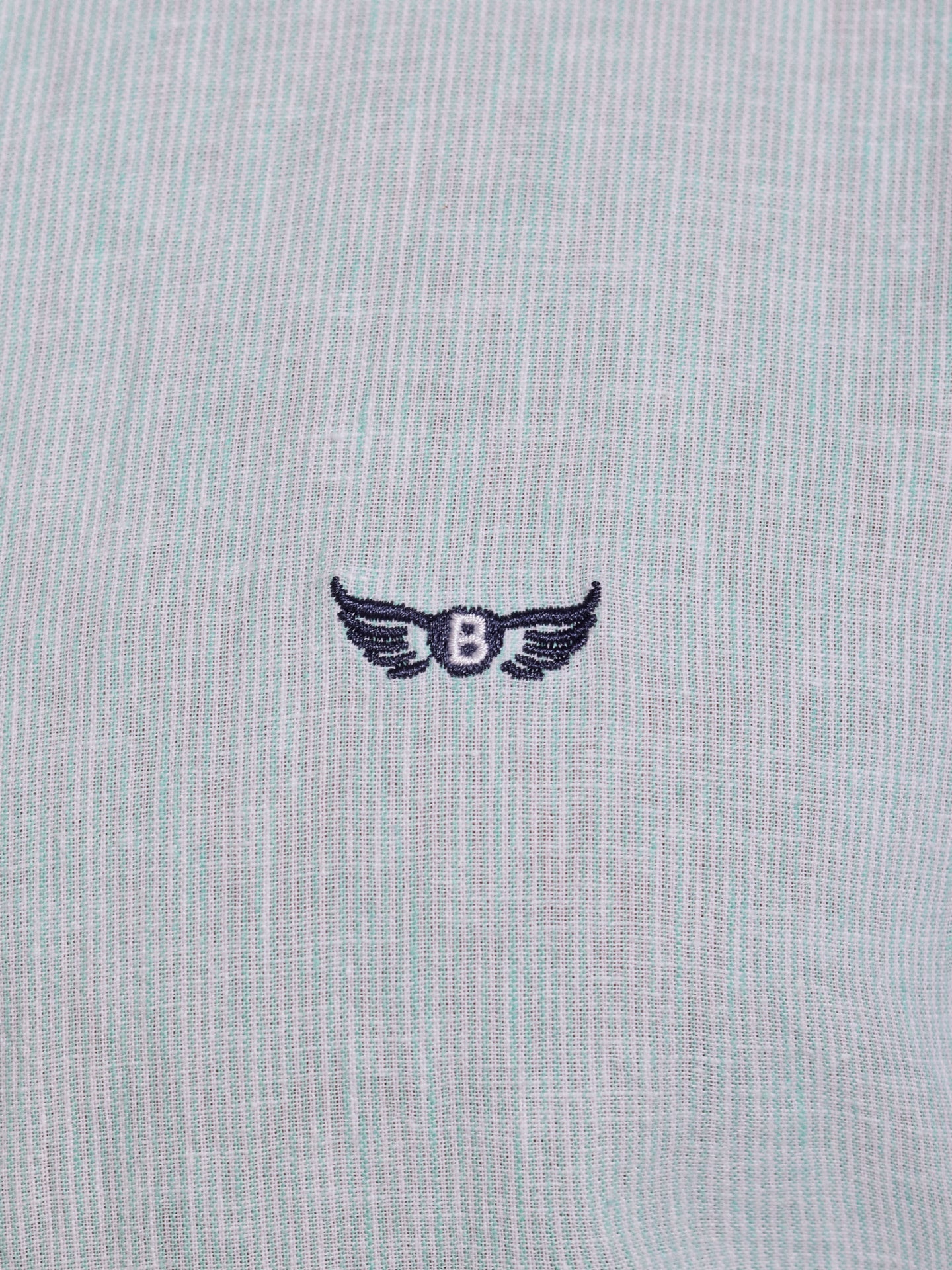 GREEN LINEN SHIRT LONG SLEEVE REGULAR FIT MR. BLUE