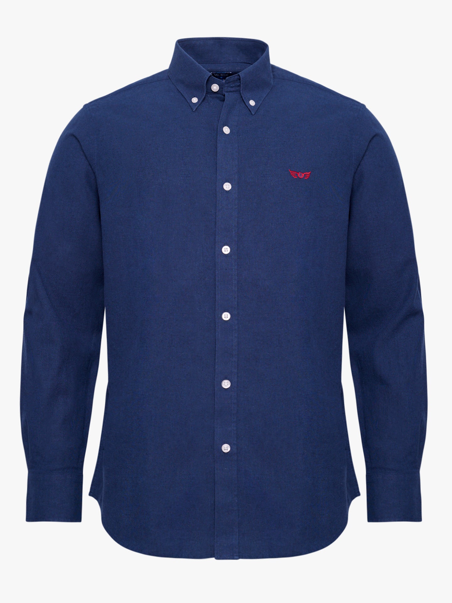 Camisa Regular Fit Lino Azul Mr. Blue