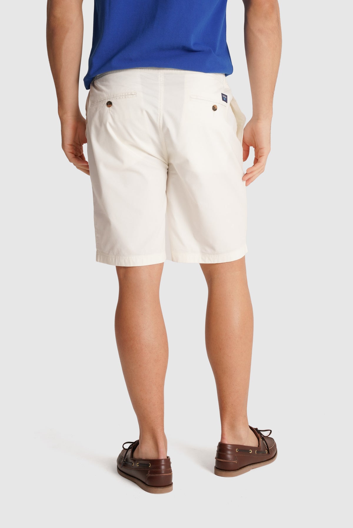 WHITE TWILL BERMUDA REGULAR FIT MR. BLUE
