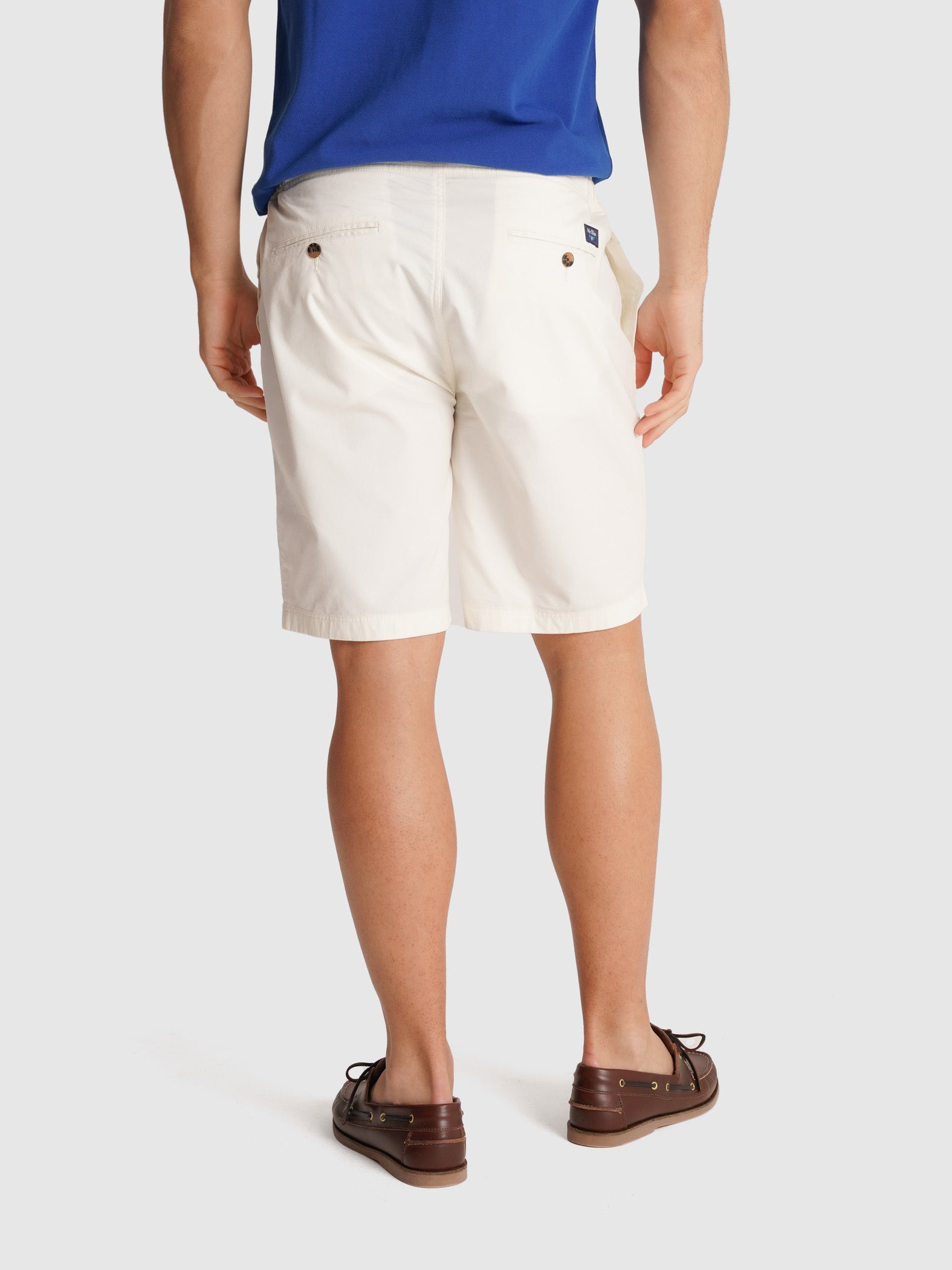 WHITE TWILL BERMUDA REGULAR FIT MR. BLUE