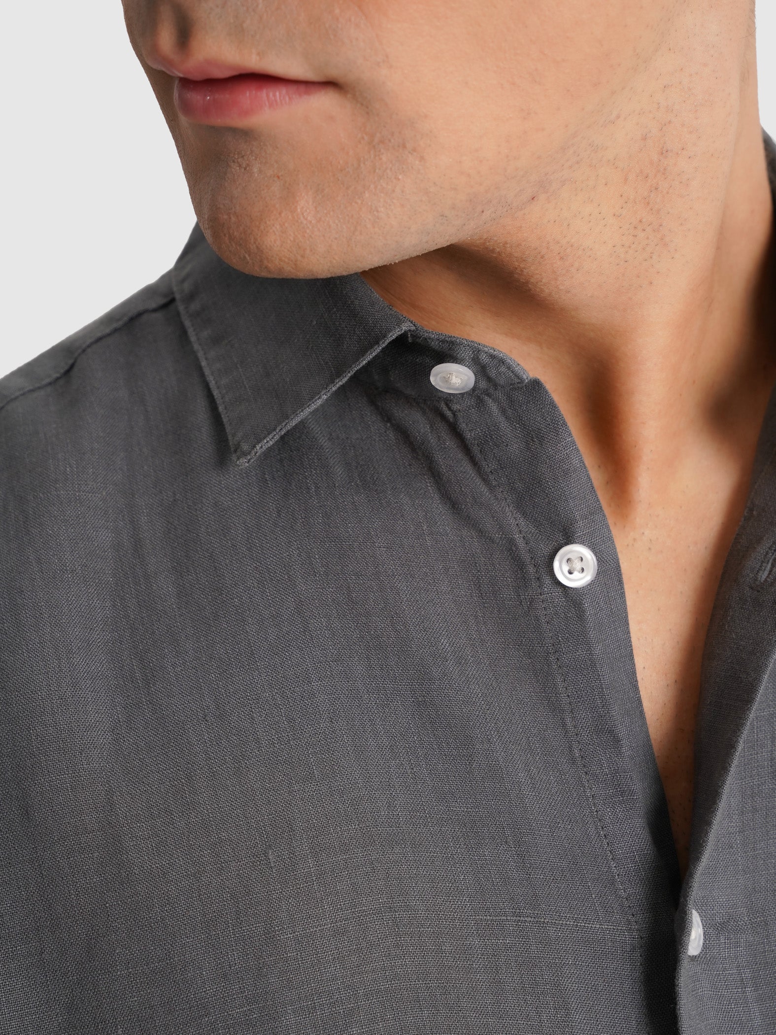 CAMISA SASTRERÍA MANGA LARGA GRIS MARK BELLUCCI