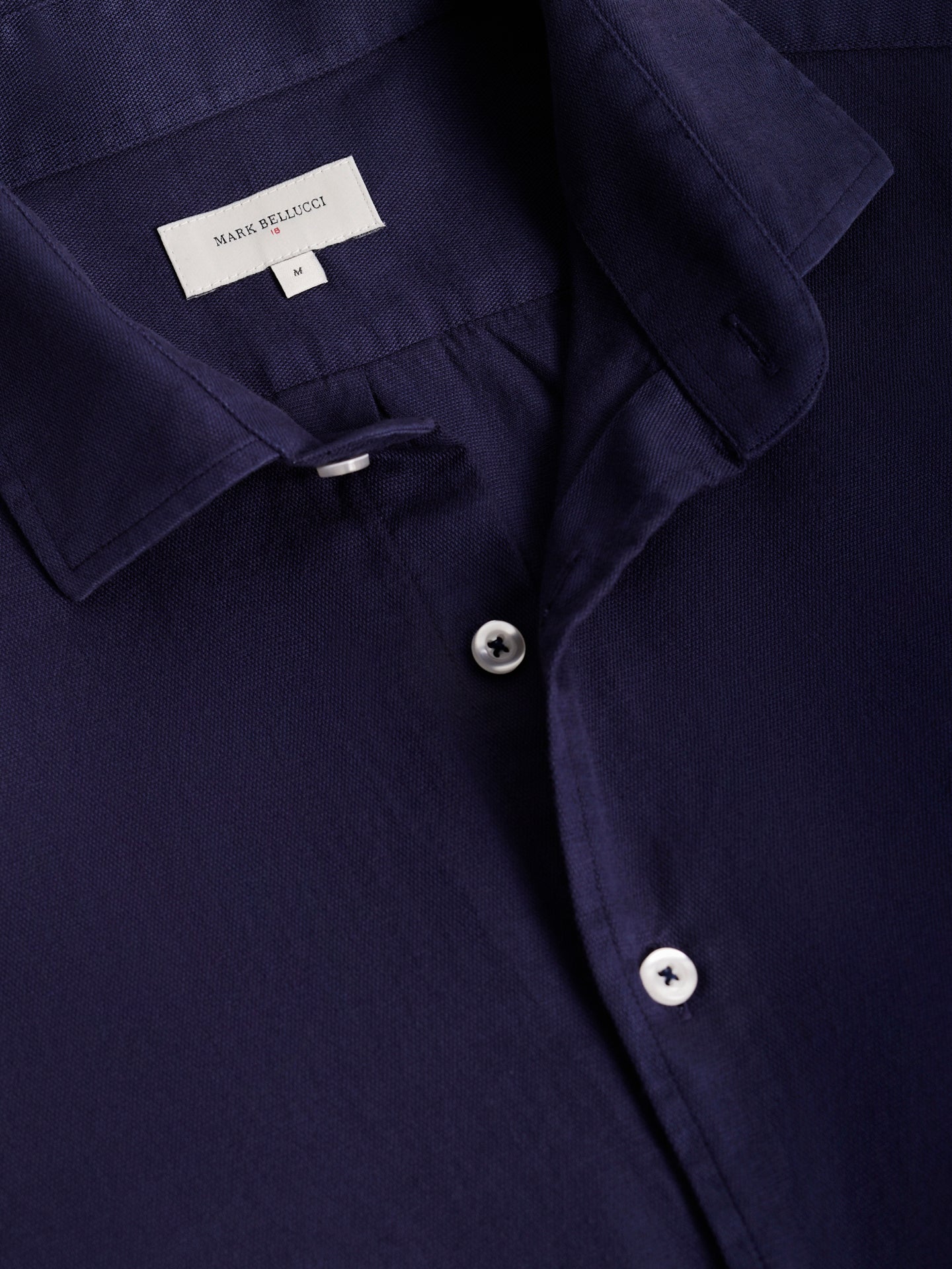 CAMISA AZUL MANGA COMPRIDA REGULAR FIT MARK BELLUCCI