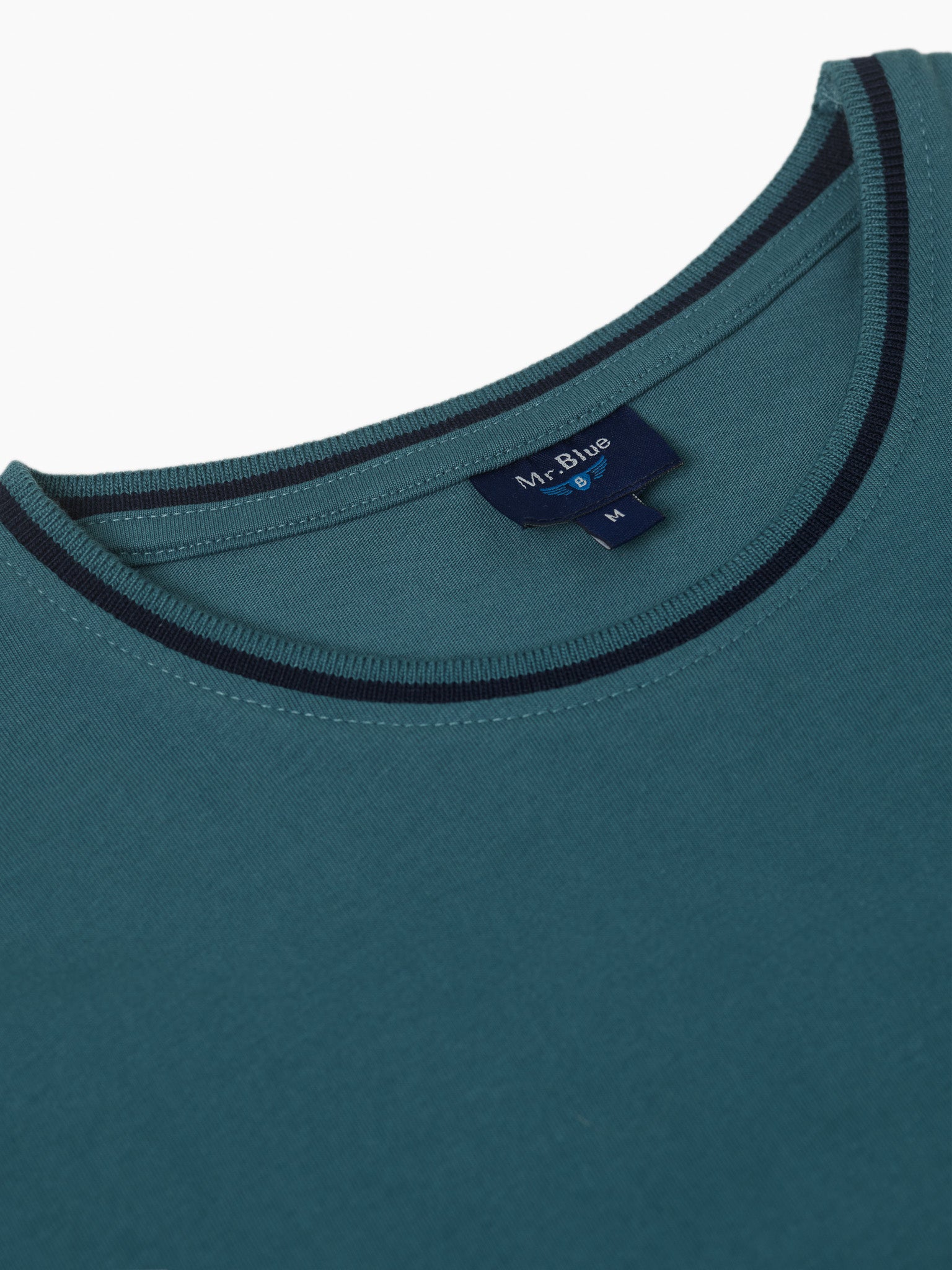 CAMISETA VERDE MANGA CORTA REGULAR FIT MR. AZUL