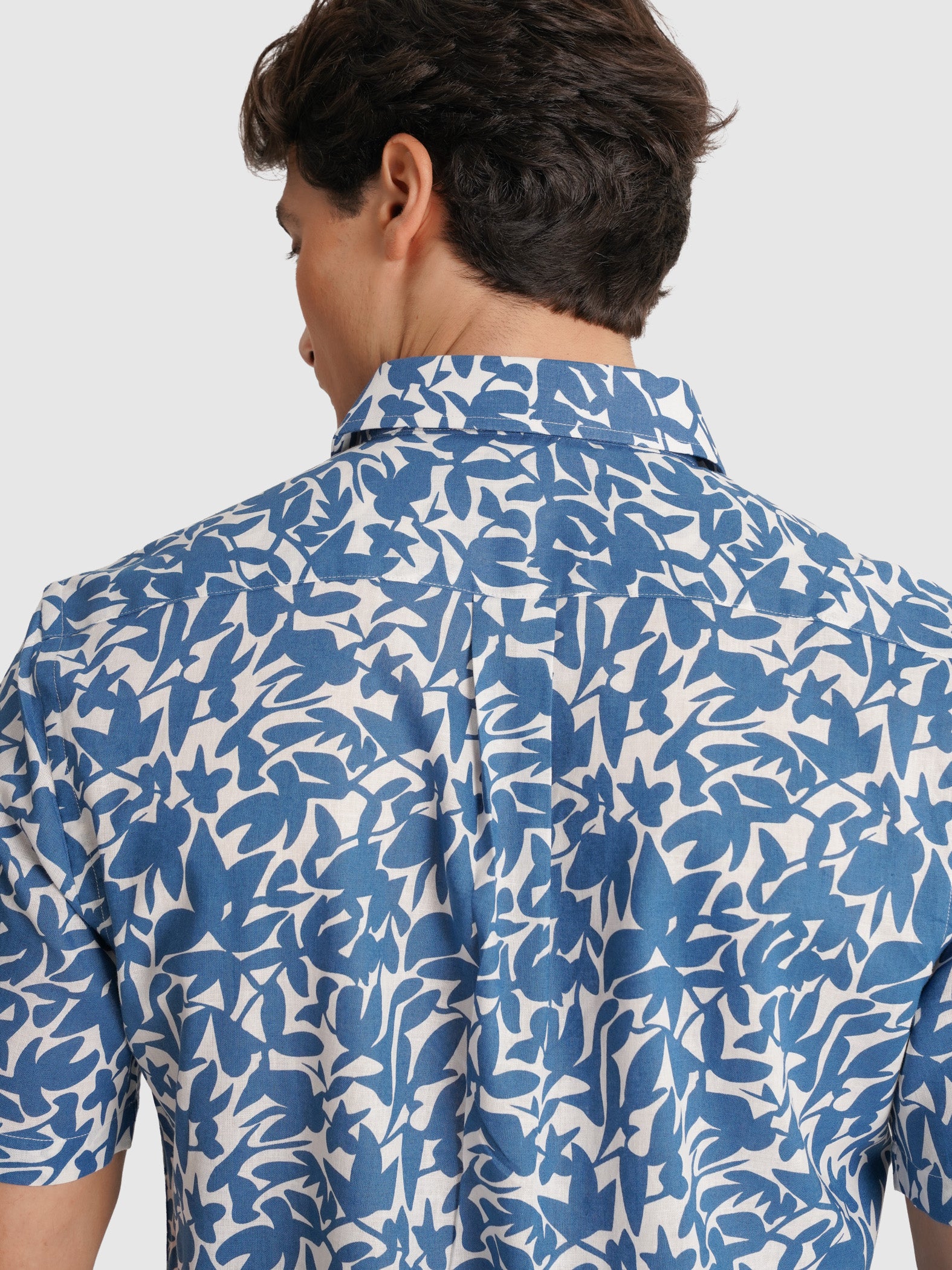 BLUE SHORT SLEEVE REGULAR FIT MR. BLUE