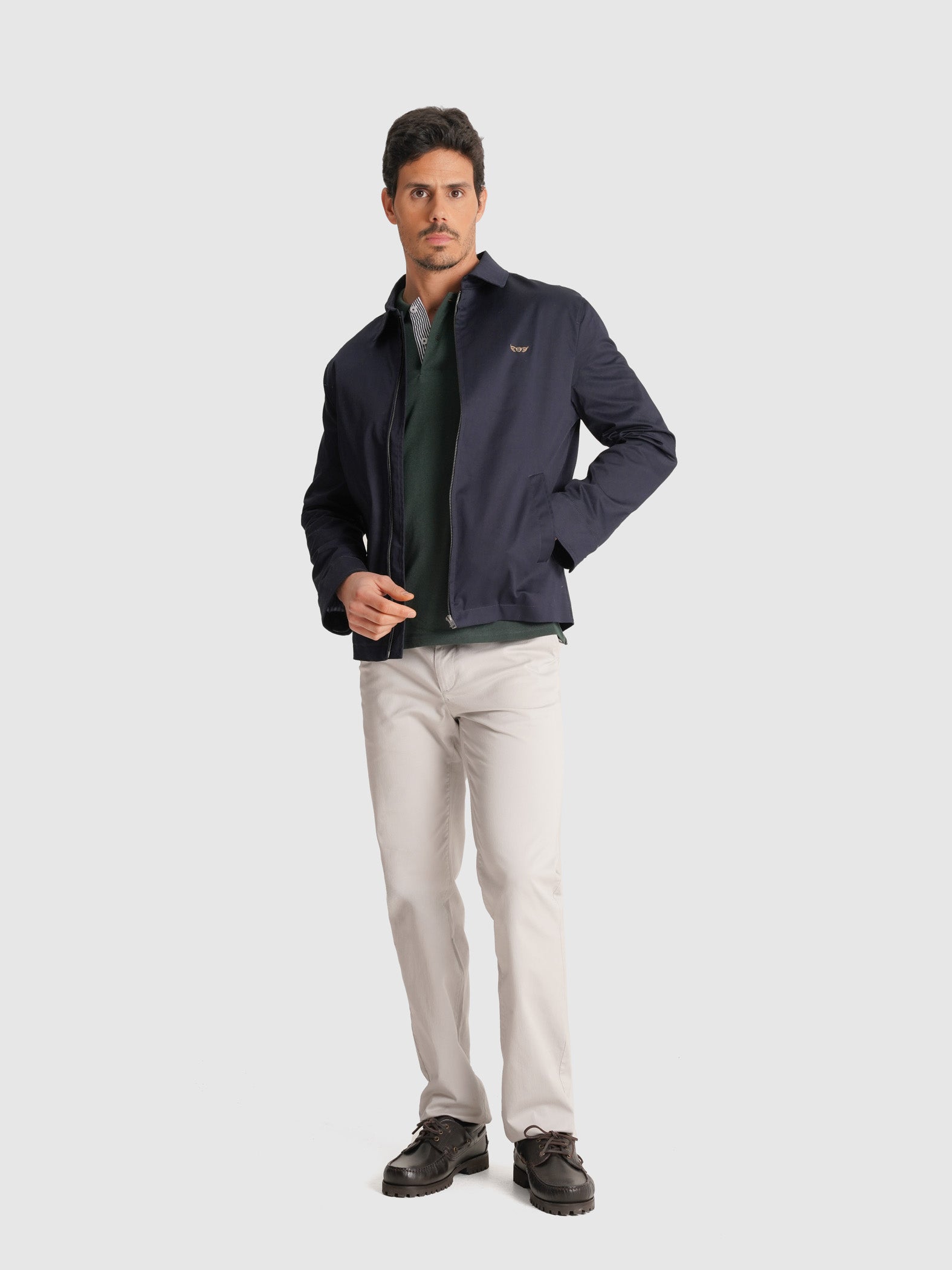 CHAQUETA AZUL MANGA LARGA REGULAR FIT MR. AZUL