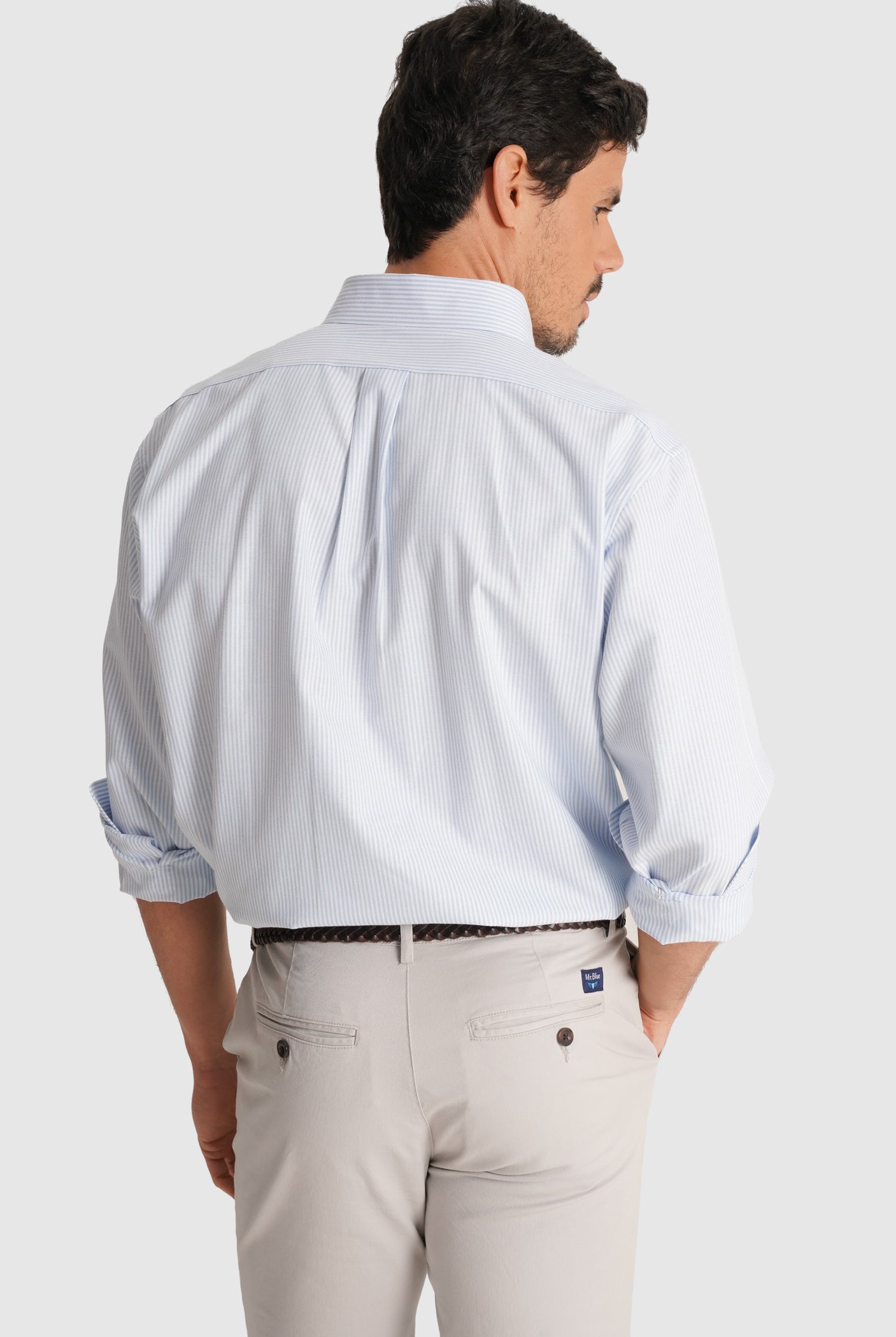 CAMISA AZUL MANGA COMPRIDA REGULAR FIT MR. BLUE