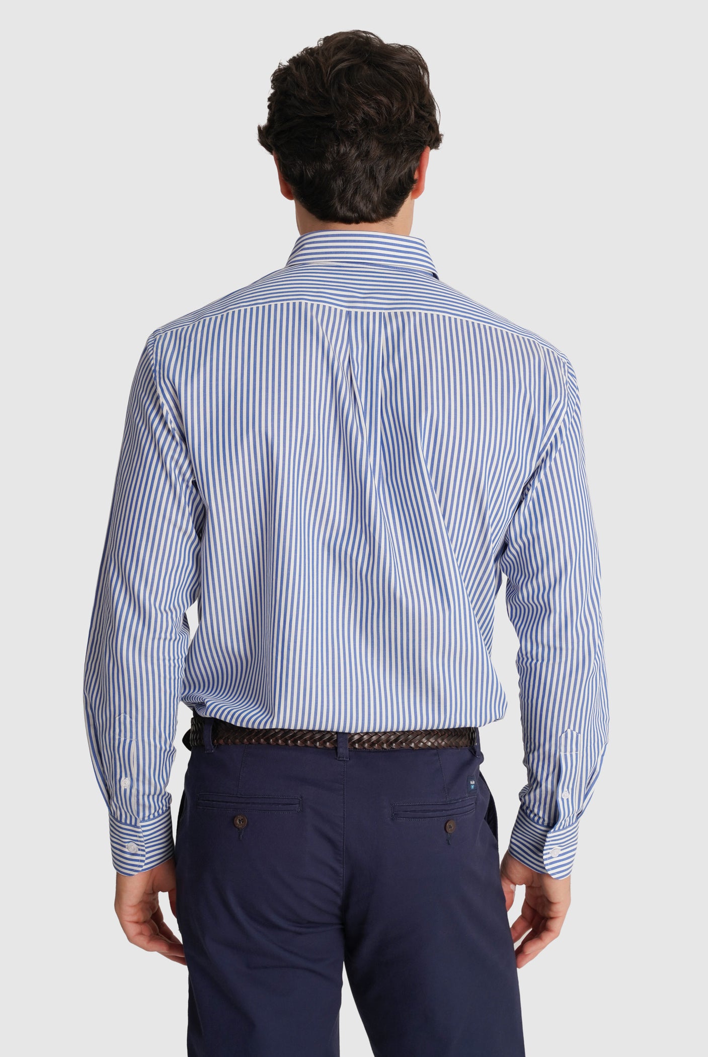 CAMISA TWILL AZUL MANGA COMPRIDA REGULAR FIT MR. BLUE