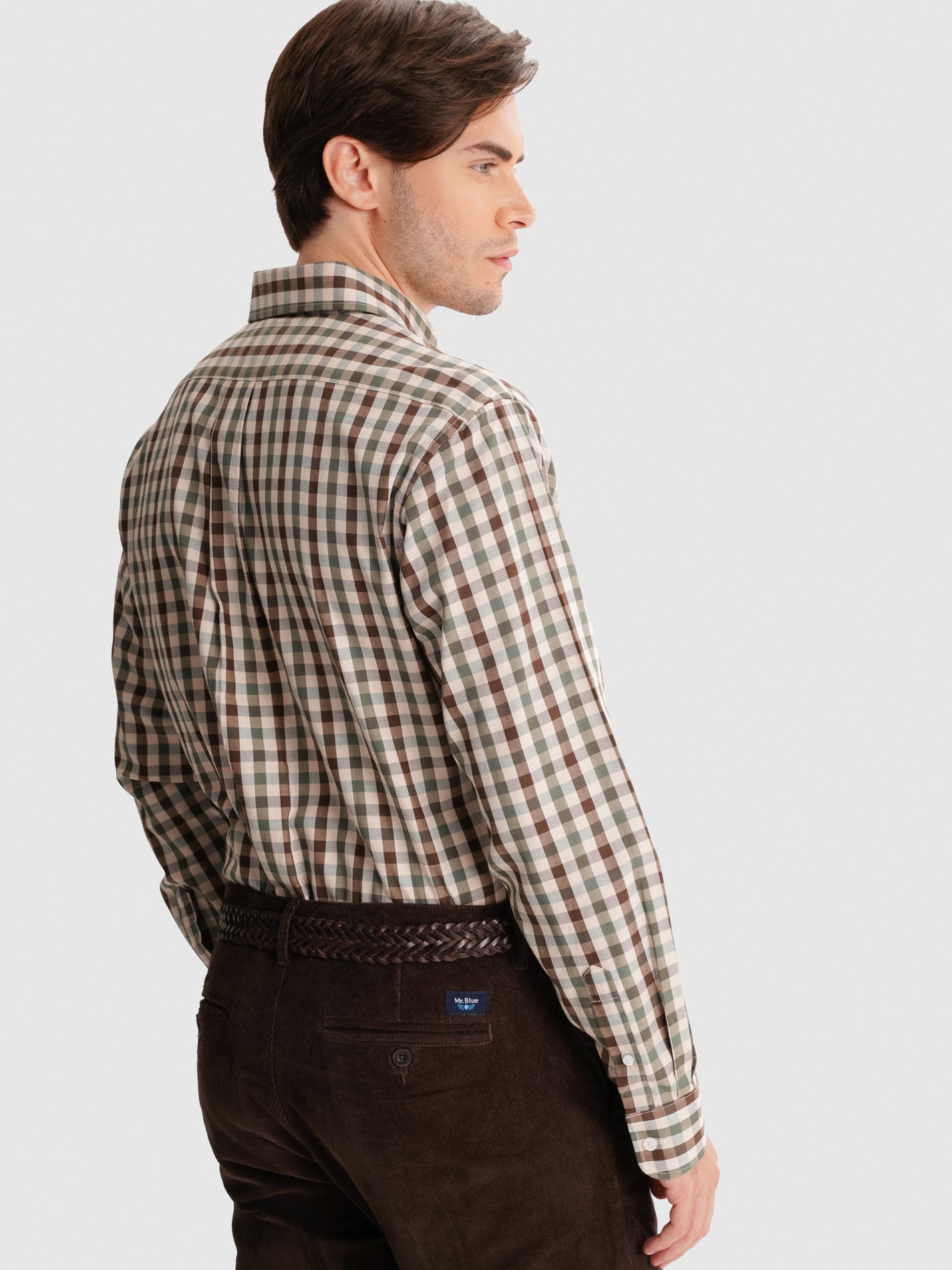 CAMISA MR VERDE REGULAR FIT. AZUL