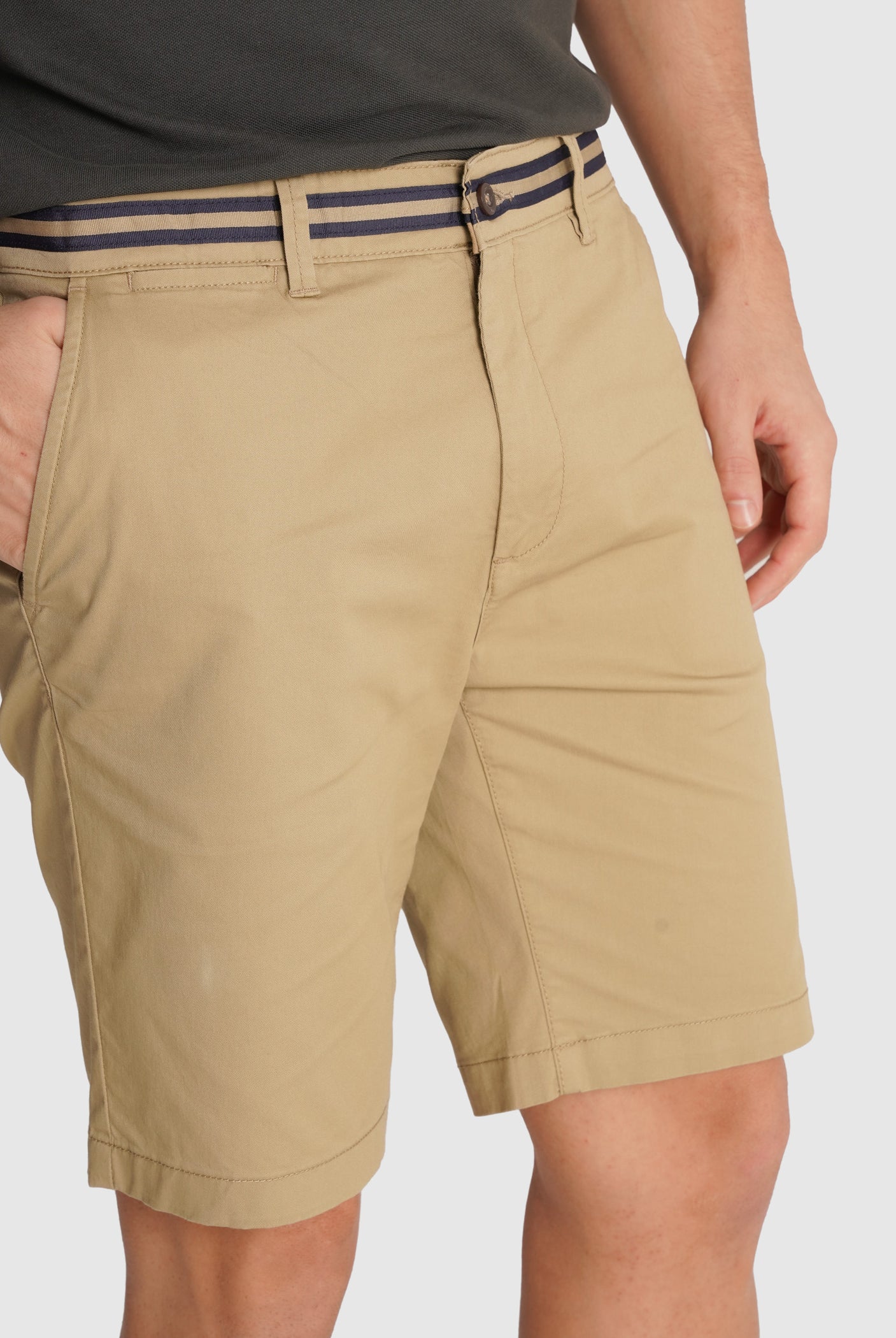 BERMUDA TWILL CAMELS REGULAR FIT MR. BLUE