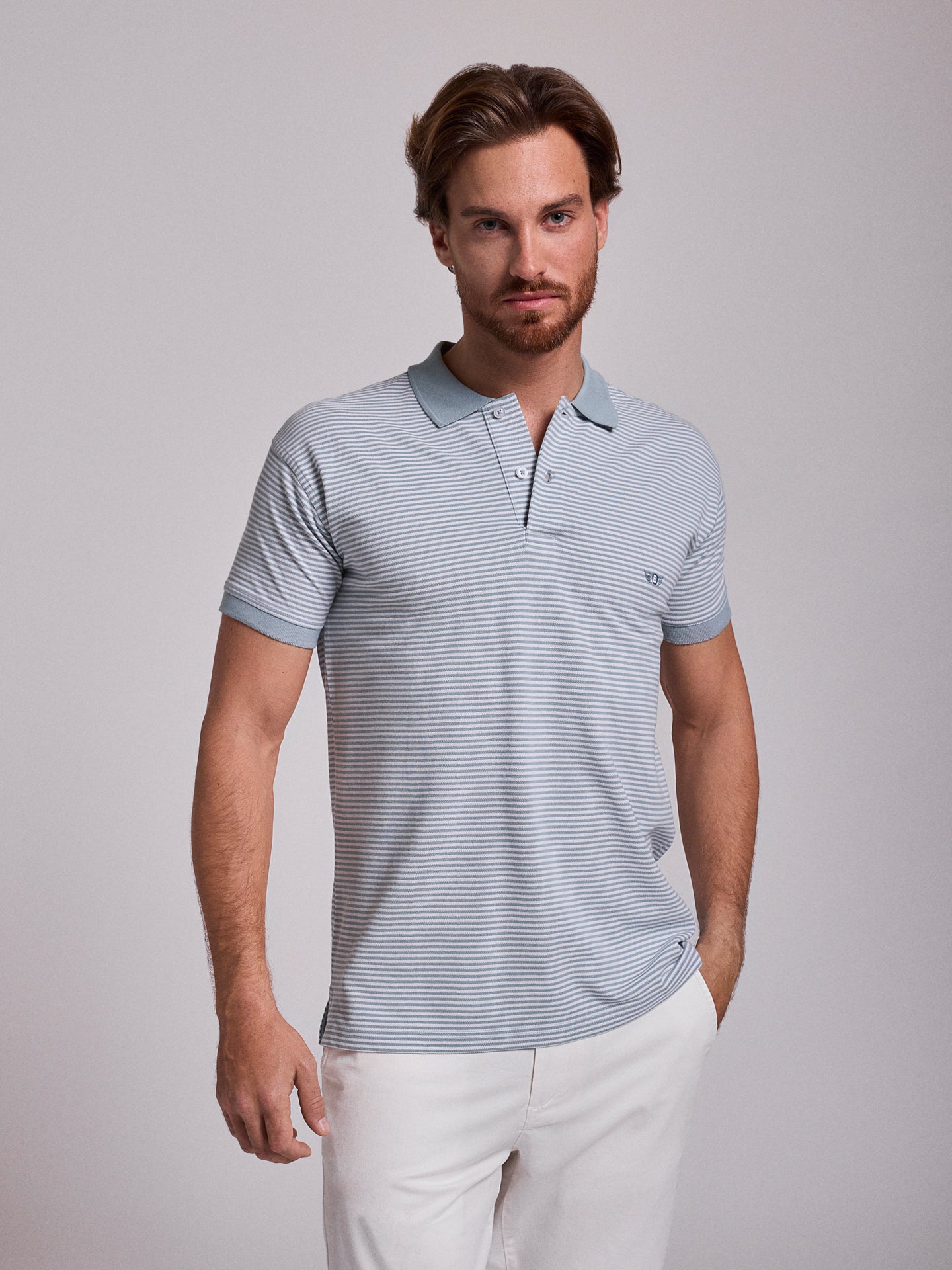 BLUE POLO SHORT SLEEVE REGULAR FIT MR. BLUE