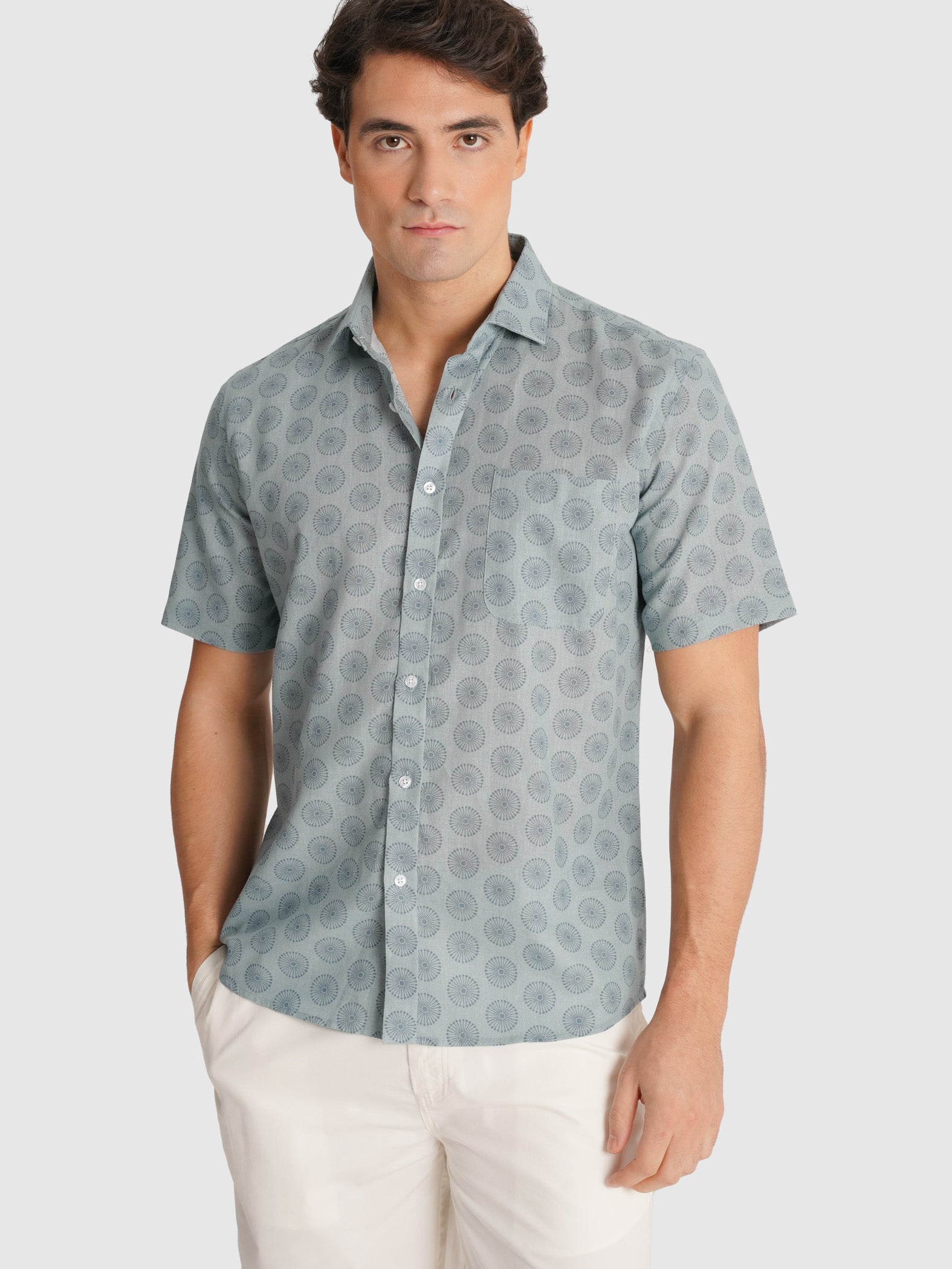 BLUE SHORT SLEEVE REGULAR FIT MR. BLUE