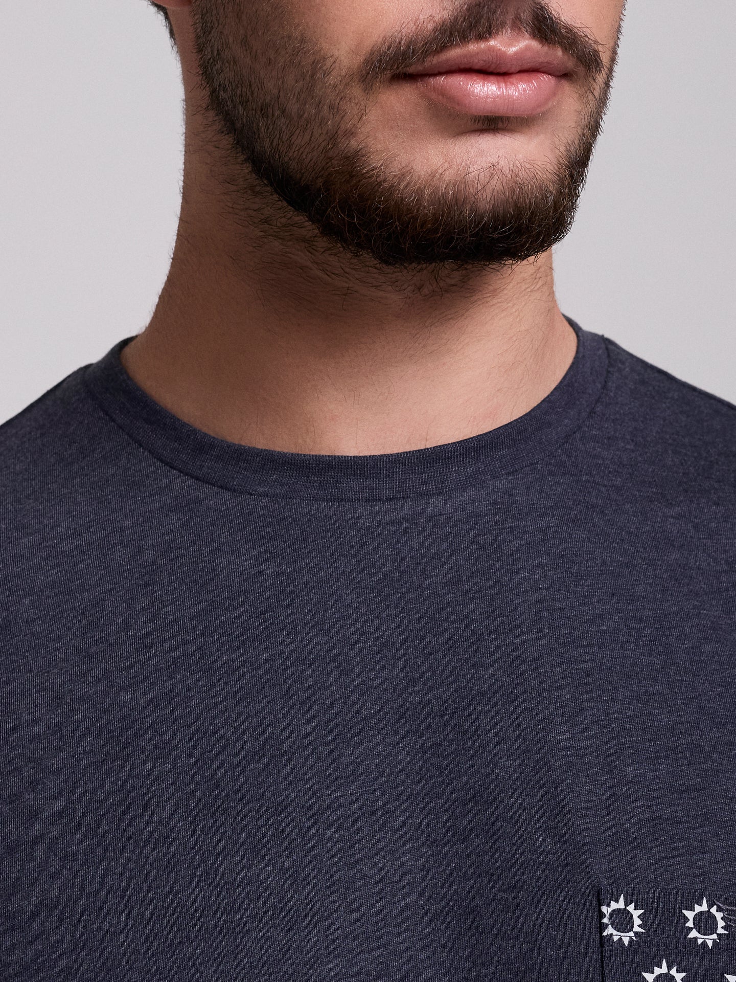 CAMISETA ALGODÓN AZUL MANGA CORTA REGULAR FIT MR. AZUL