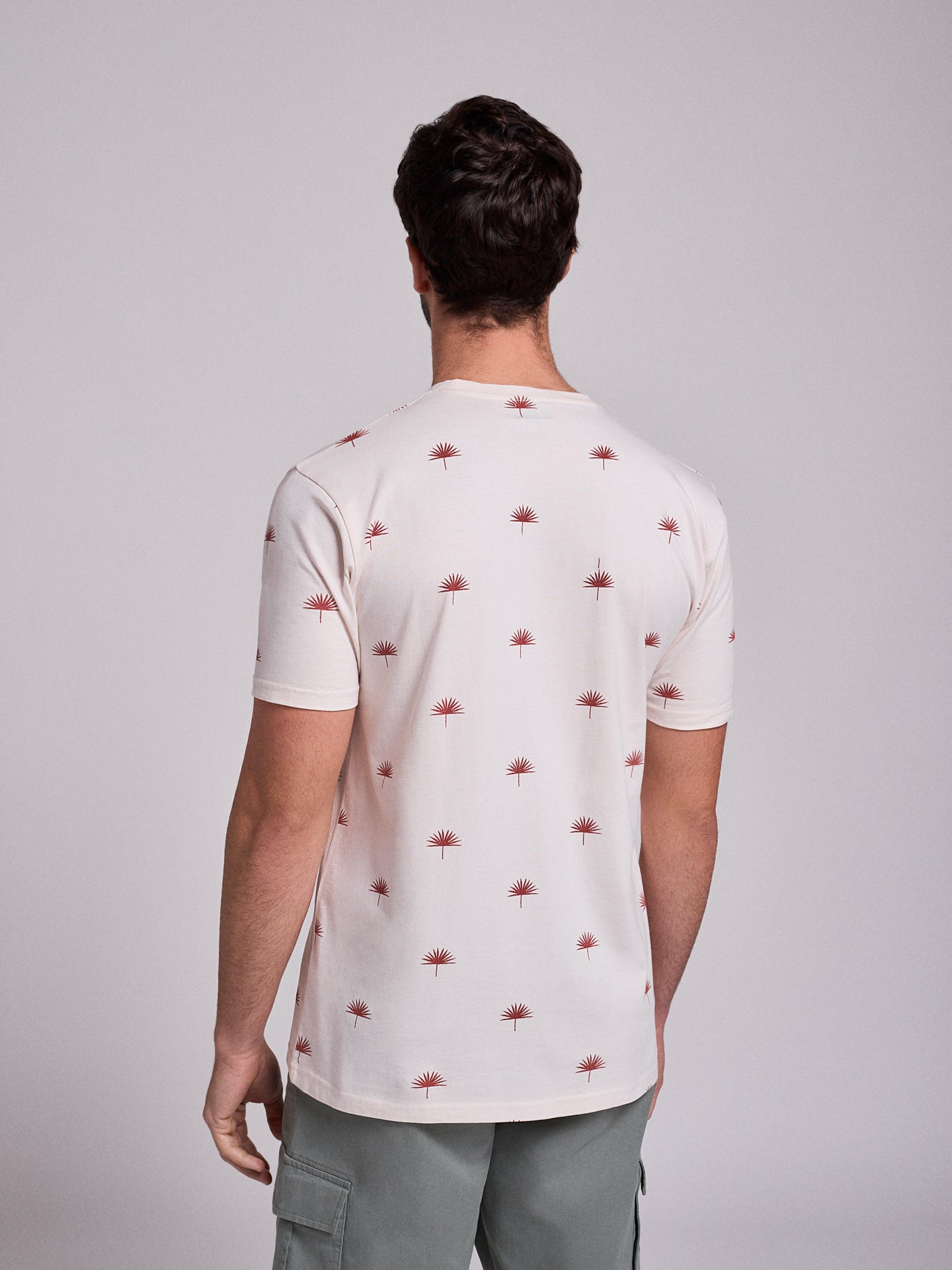 CAMISETA DE ALGODÓN BLANCA MANGA CORTA REGULAR FIT MR. AZUL