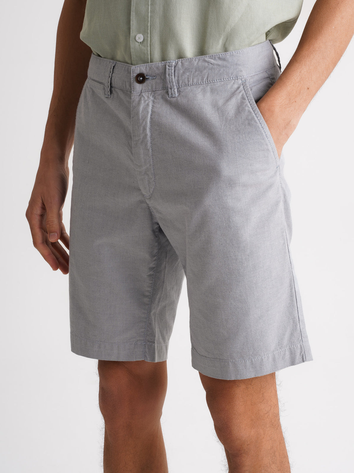 Pantalones cortos azules de corte regular Mr. Blue