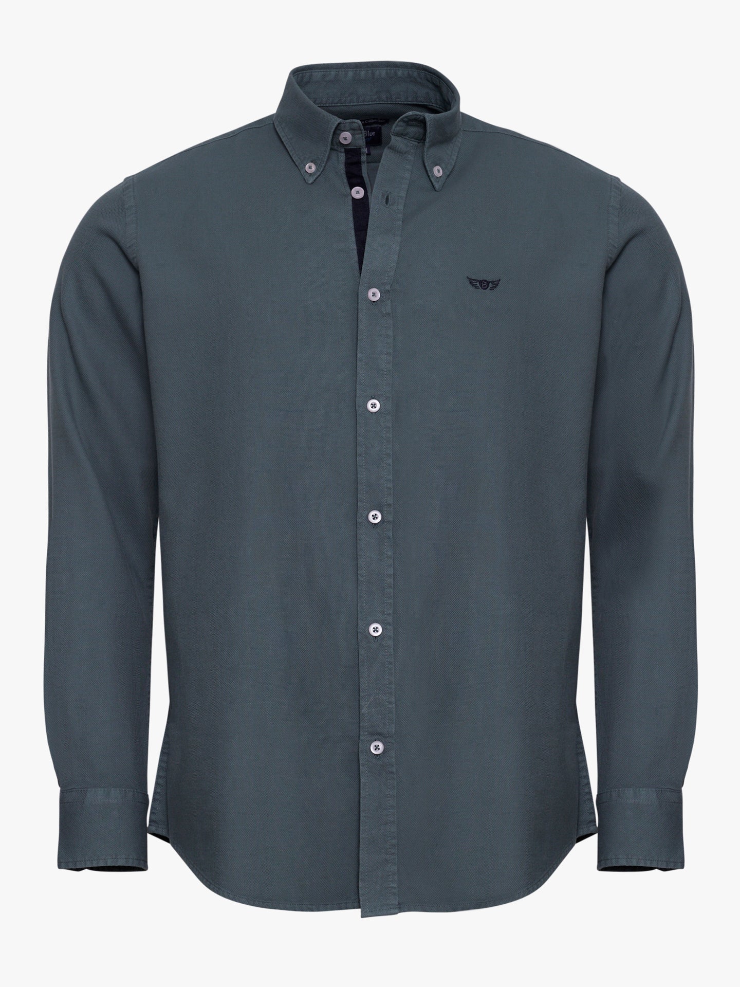 GREEN REGULAR FIT MR SHIRT. BLUE