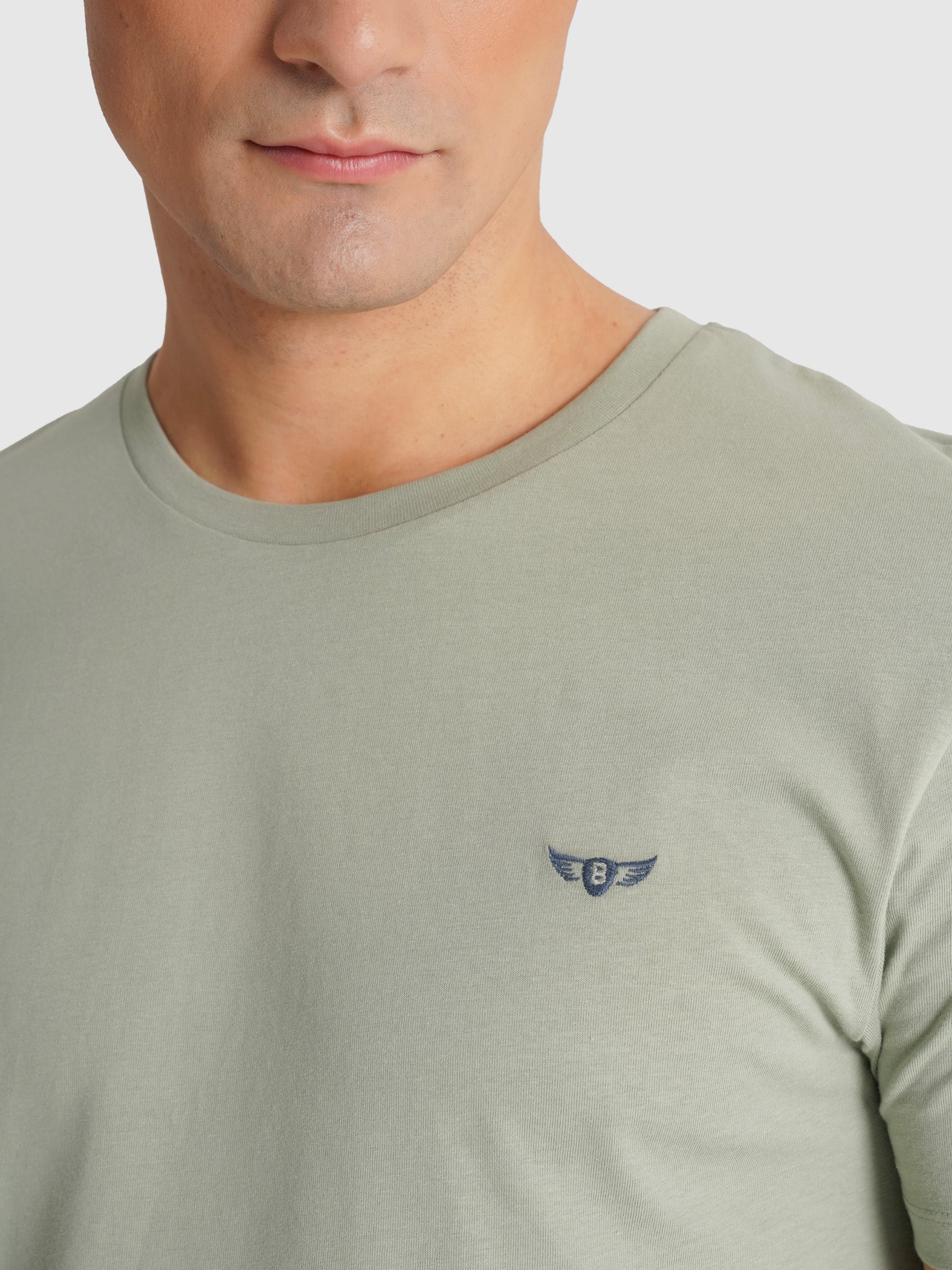 CAMISETA VERDE MANGA CORTA REGULAR FIT MR. AZUL