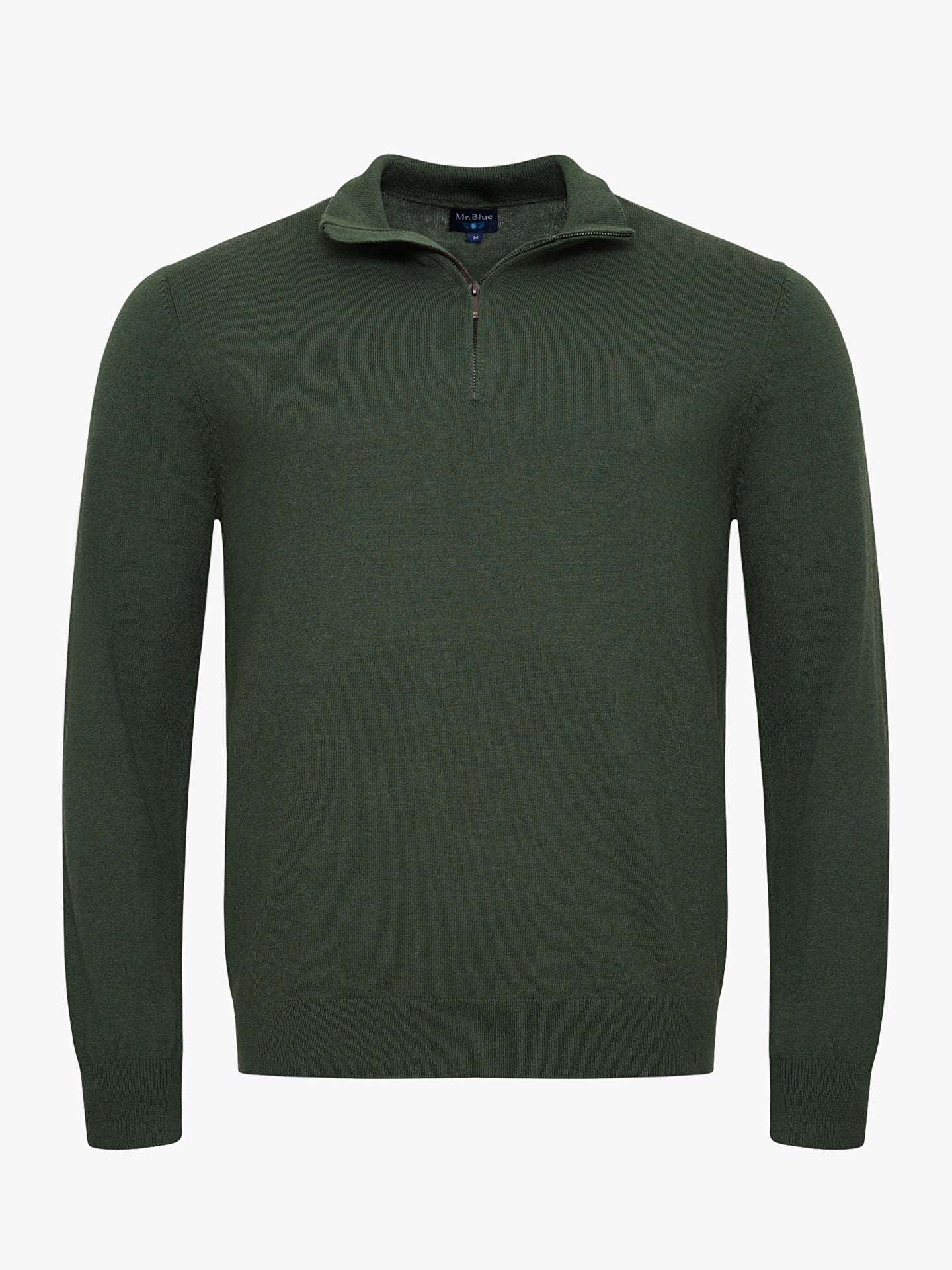 JERSEY FINO VERDE CON CODERAS MR REGULAR FIT. AZUL