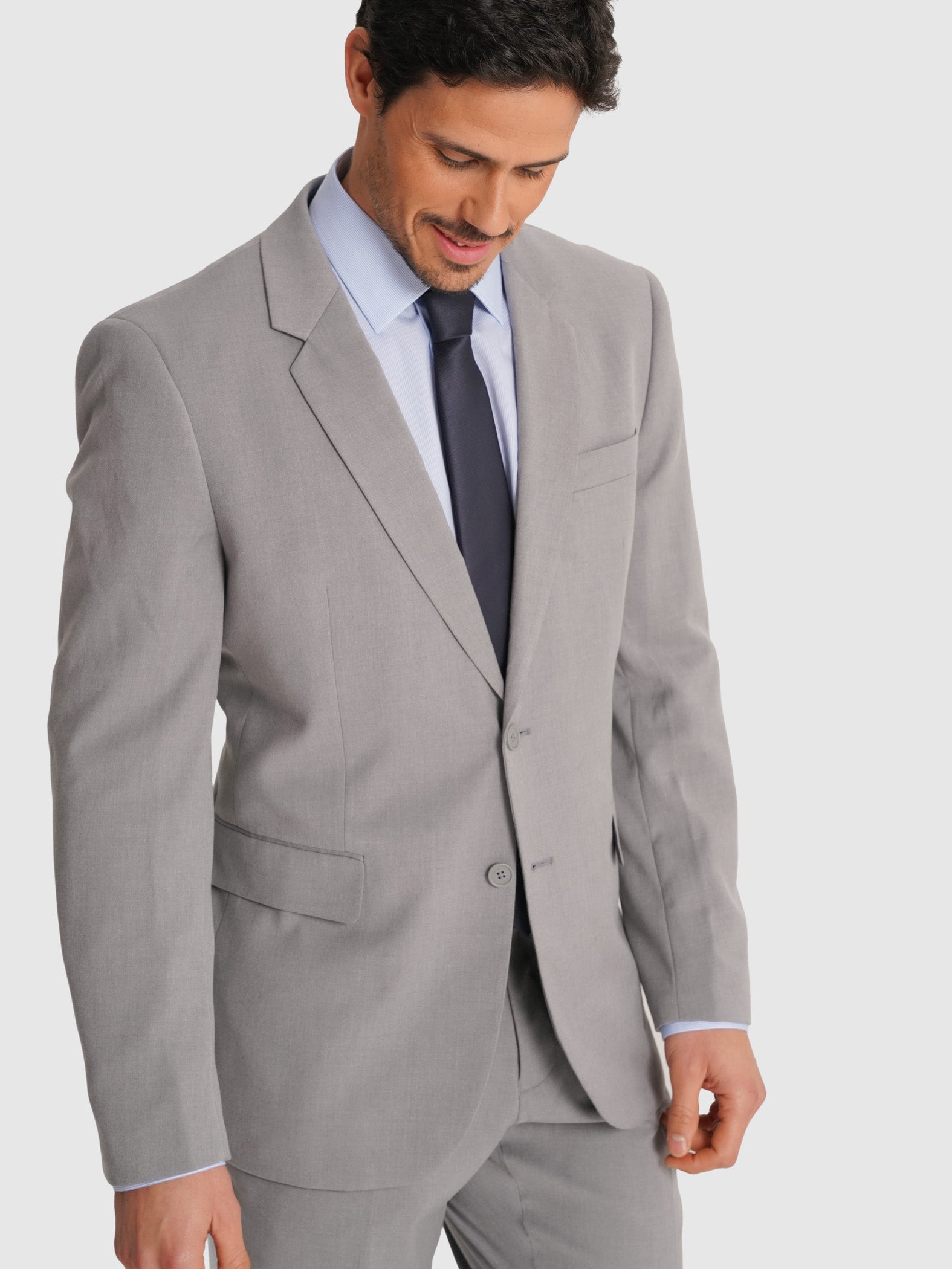 GRAY SUIT LONG SLEEVE REGULAR FIT MR. BLUE
