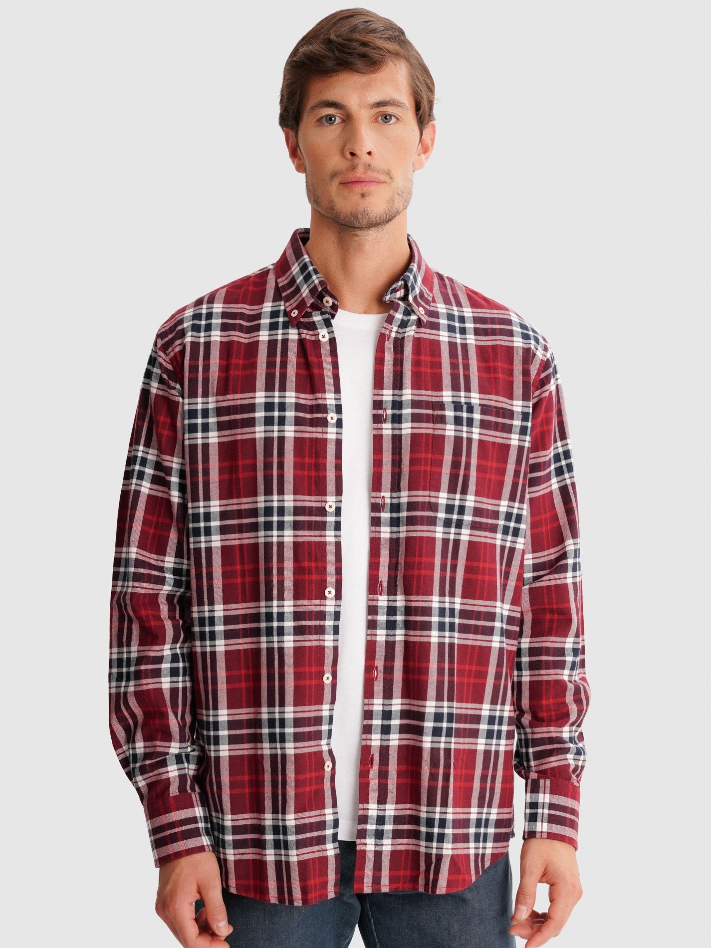CAMISA FLANELA VERMELHA REGULAR FIT MR. BLUE