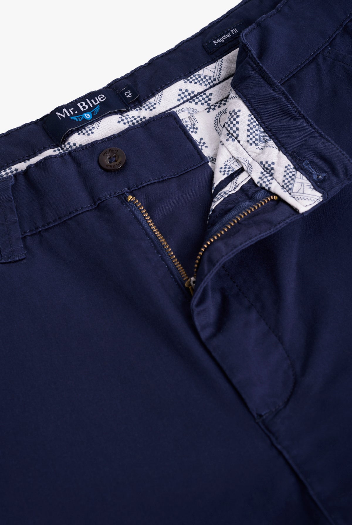 BLUE TWILL TROUSERS REGULAR FIT MR. BLUE