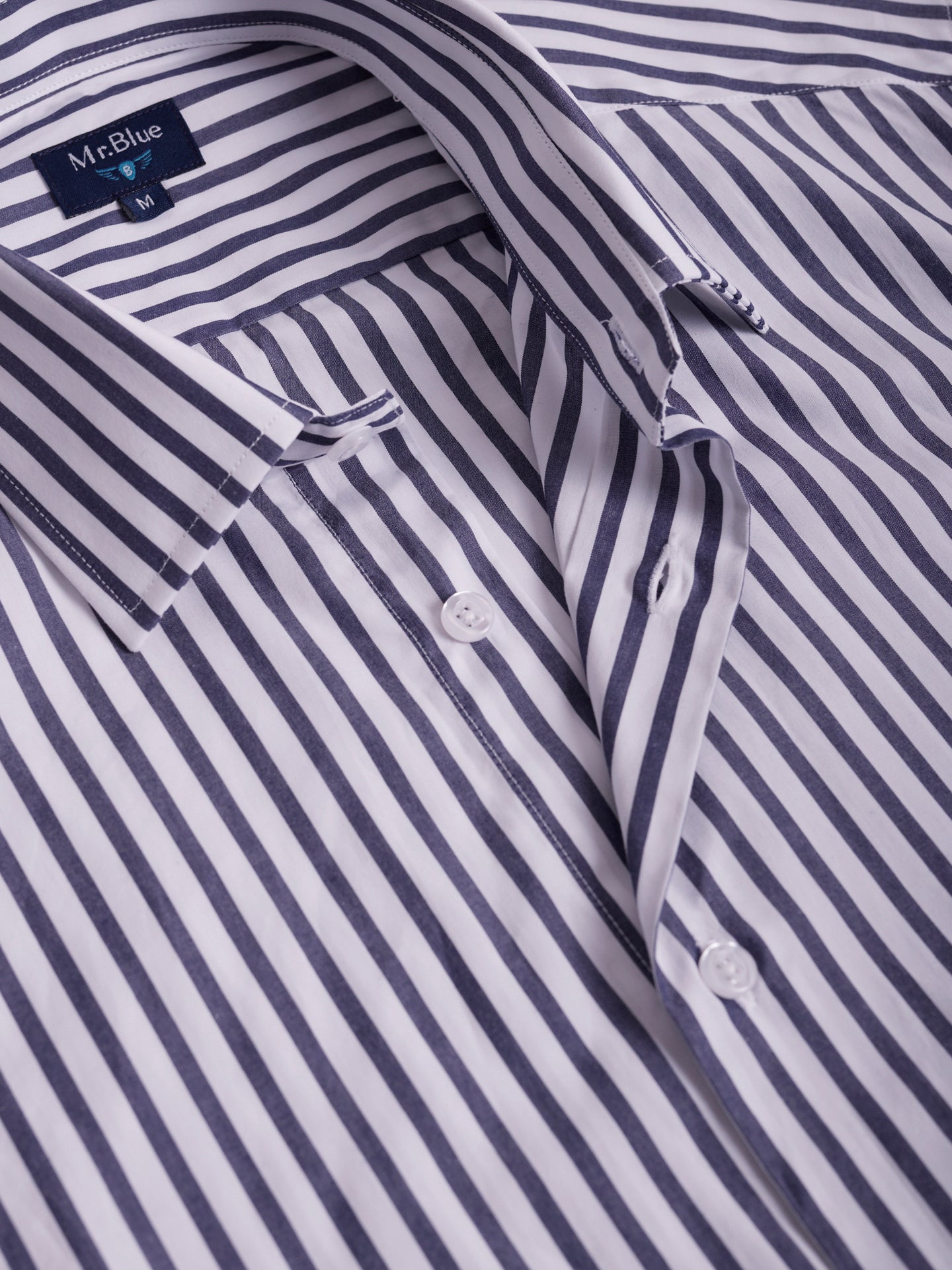 CAMISA MR AZUL SLIM FIT. AZUL